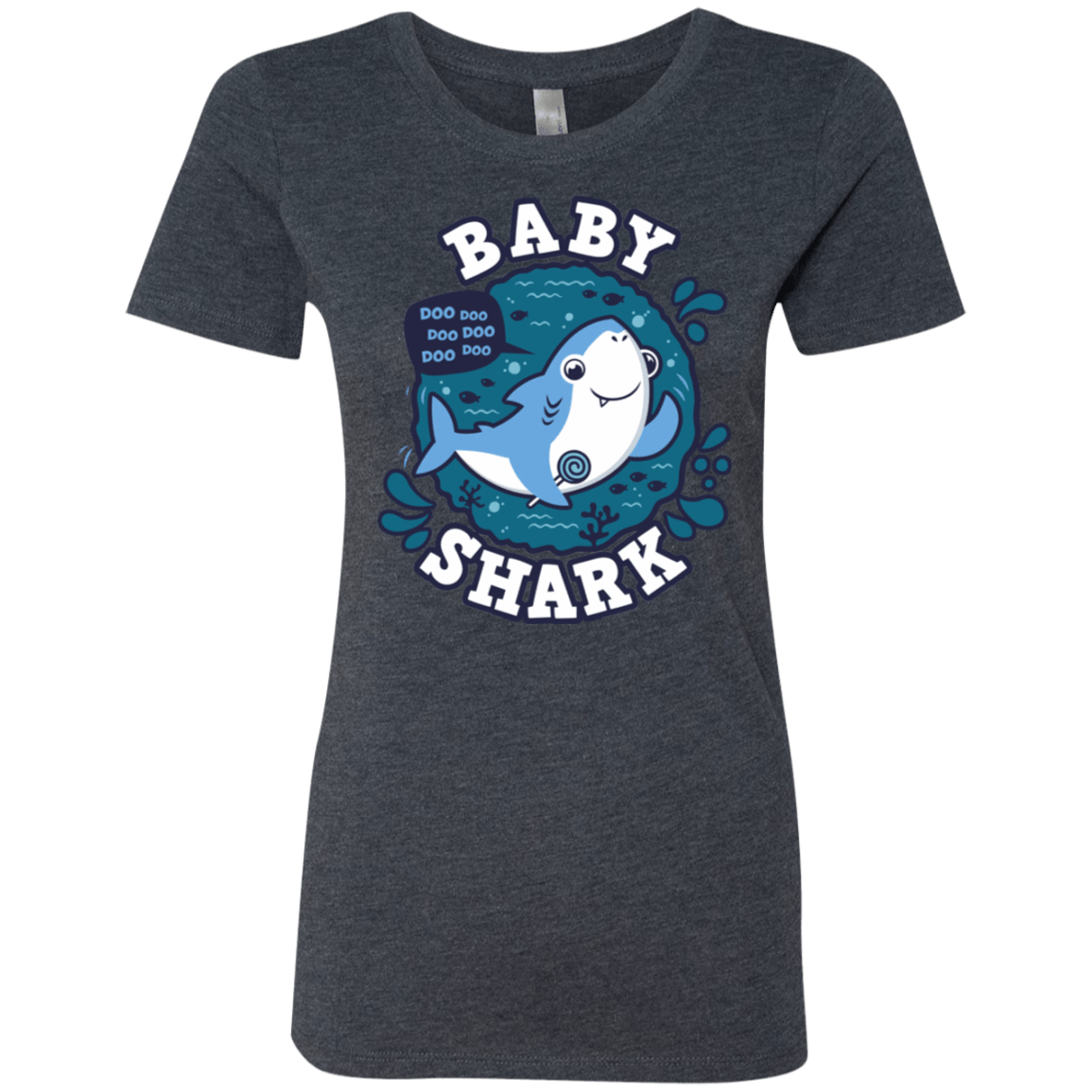 T-Shirts Vintage Navy / S Shark Family trazo - Baby Boy Women's Triblend T-Shirt