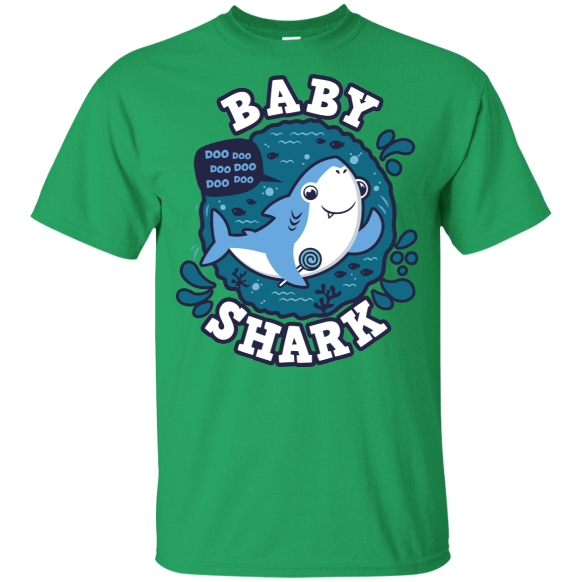 T-Shirts Irish Green / YXS Shark Family trazo - Baby Boy Youth T-Shirt