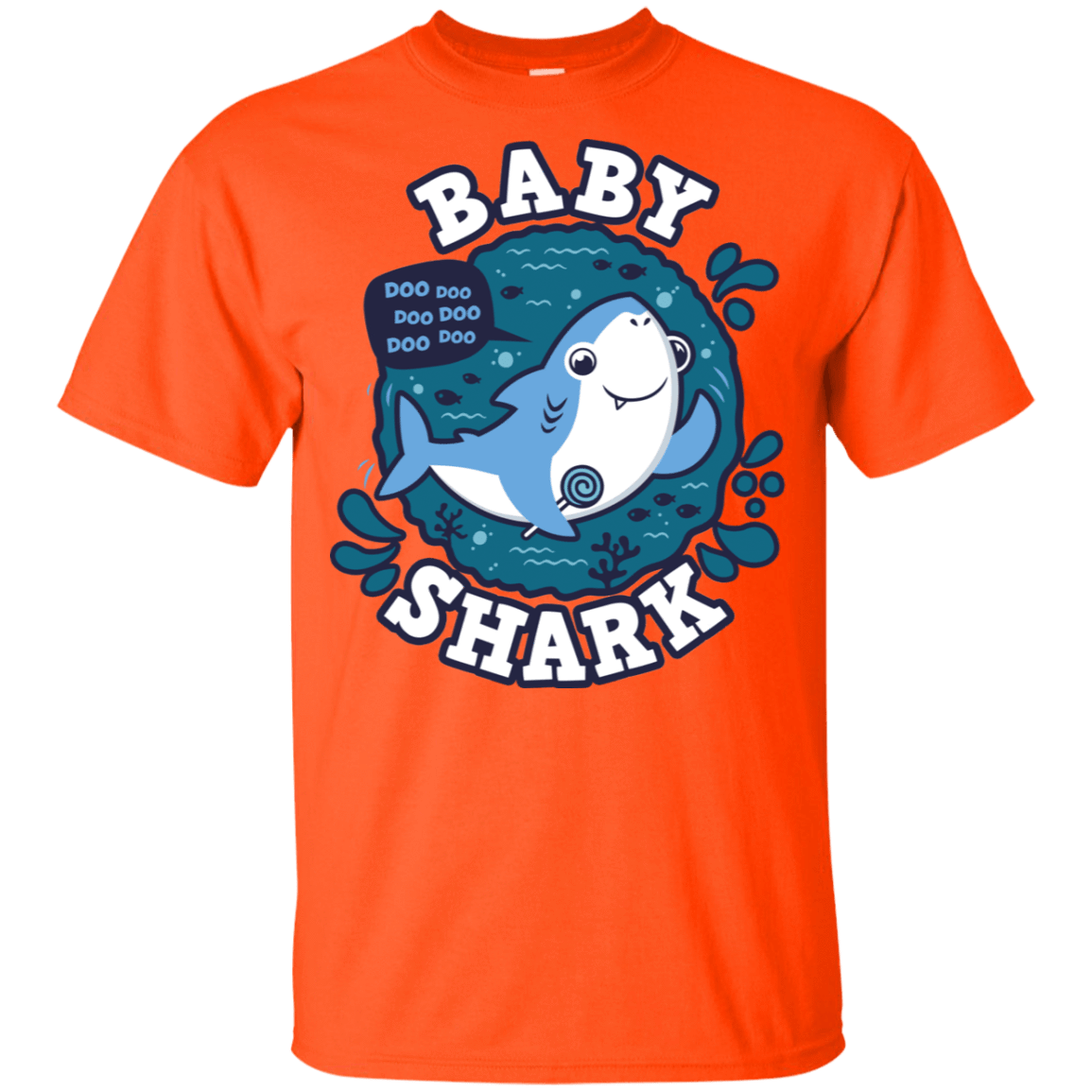 T-Shirts Orange / YXS Shark Family trazo - Baby Boy Youth T-Shirt