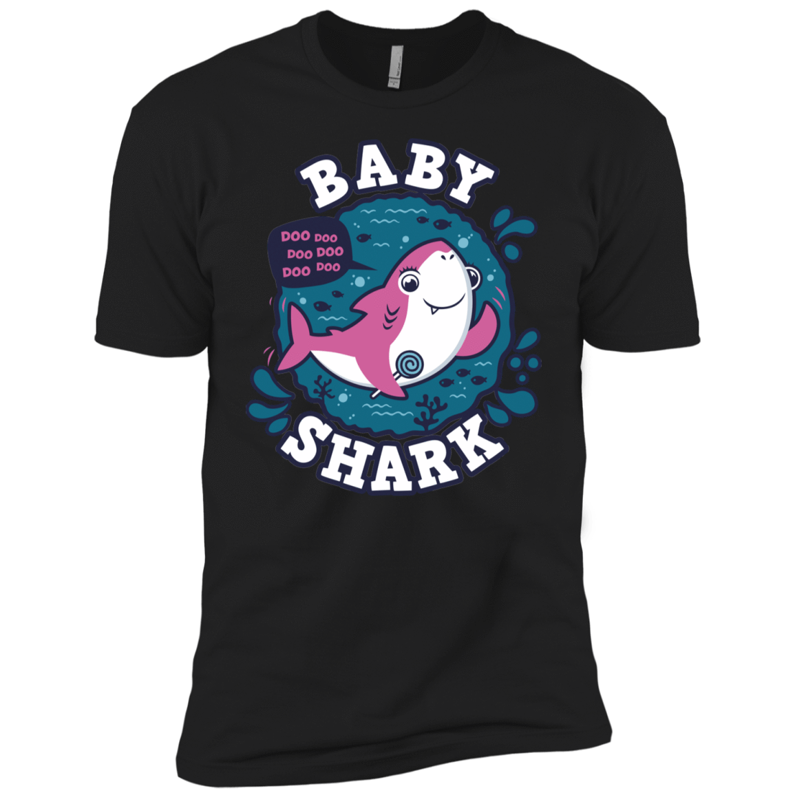 T-Shirts Black / YXS Shark Family trazo - Baby Girl Boys Premium T-Shirt