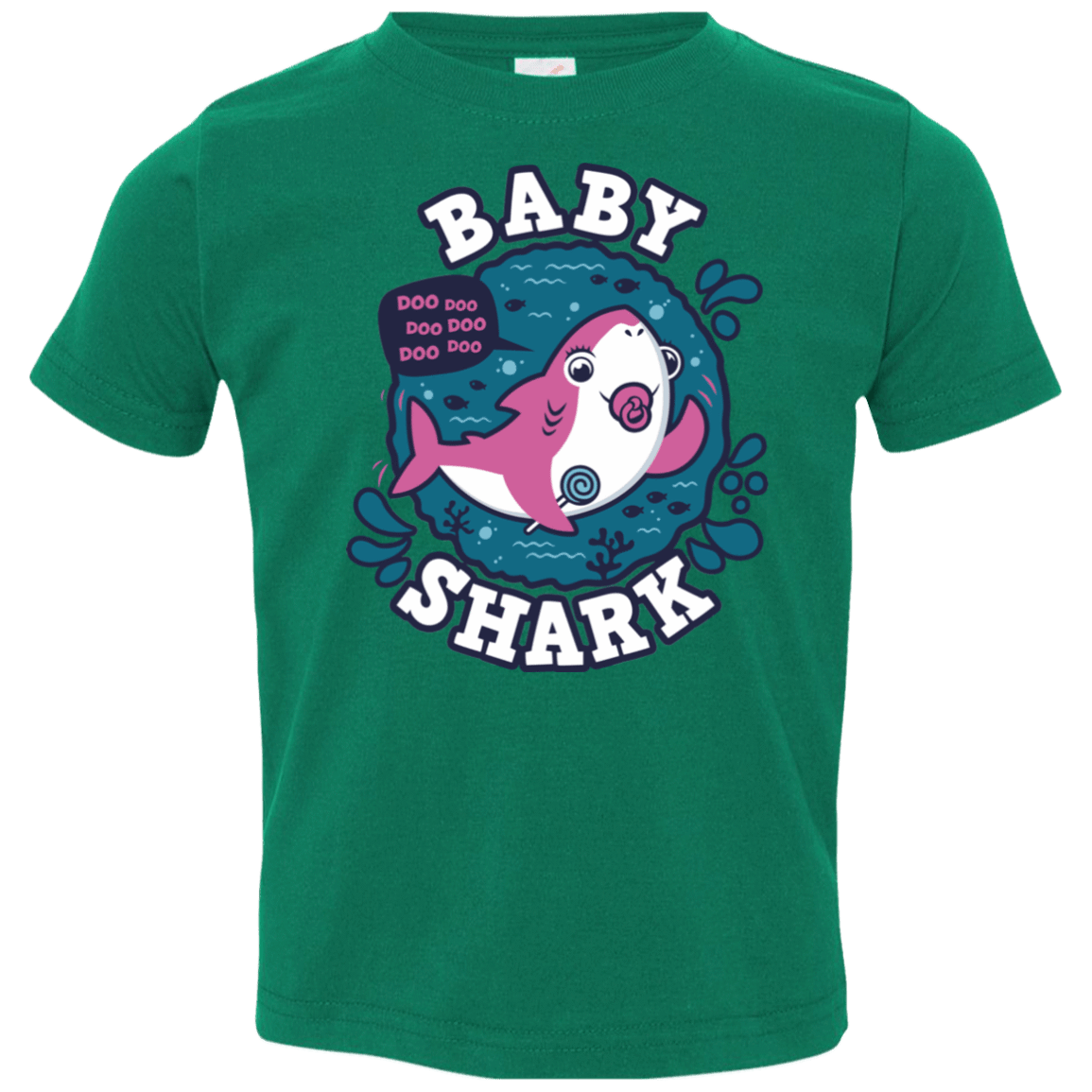 T-Shirts Kelly / 2T Shark Family trazo - Baby Girl chupete Toddler Premium T-Shirt