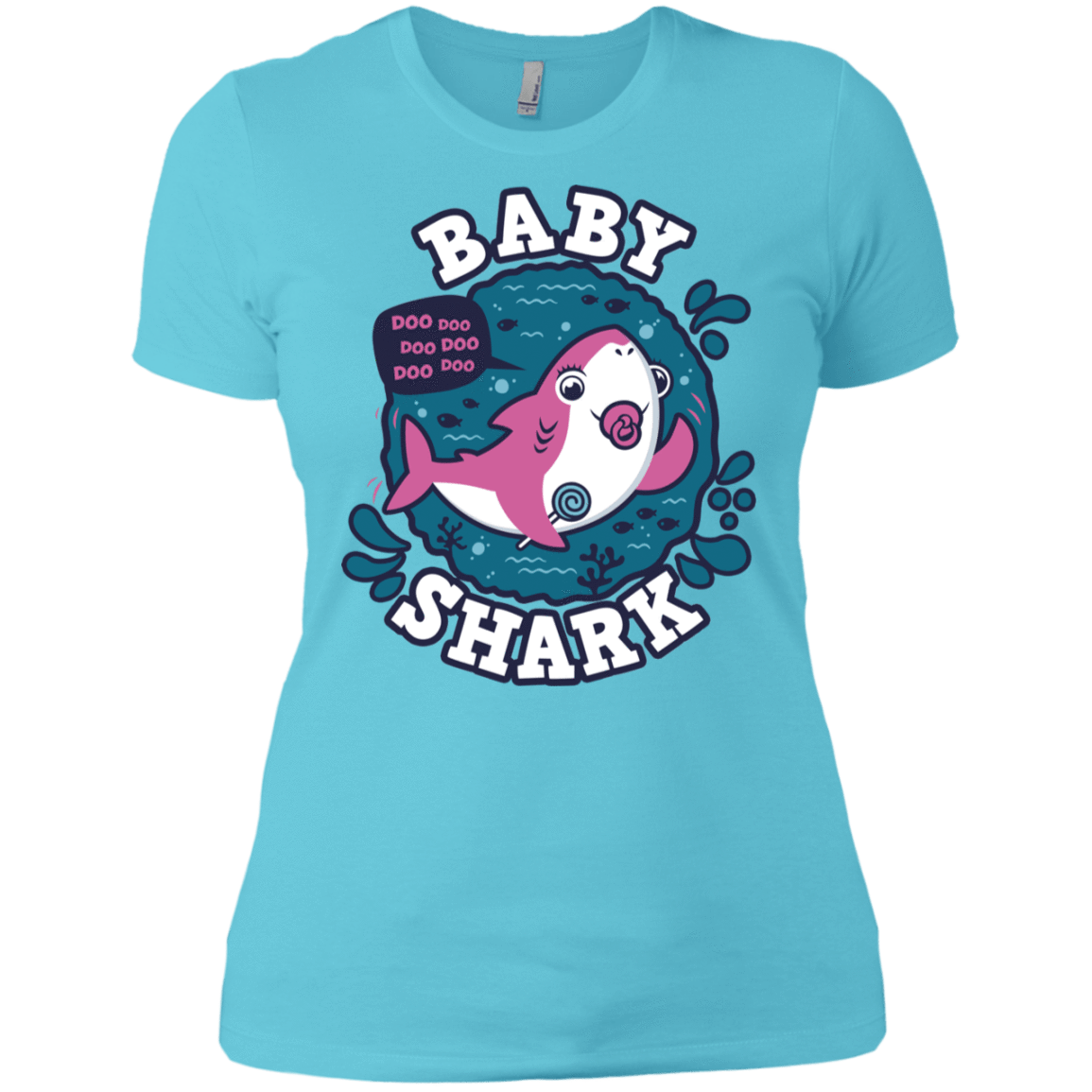 T-Shirts Cancun / X-Small Shark Family trazo - Baby Girl chupete Women's Premium T-Shirt