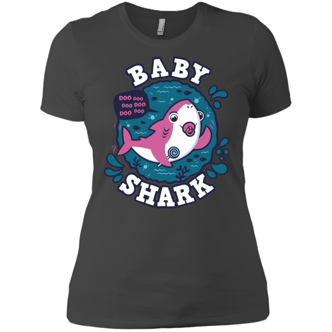 T-Shirts Heavy Metal / X-Small Shark Family trazo - Baby Girl chupete Women's Premium T-Shirt