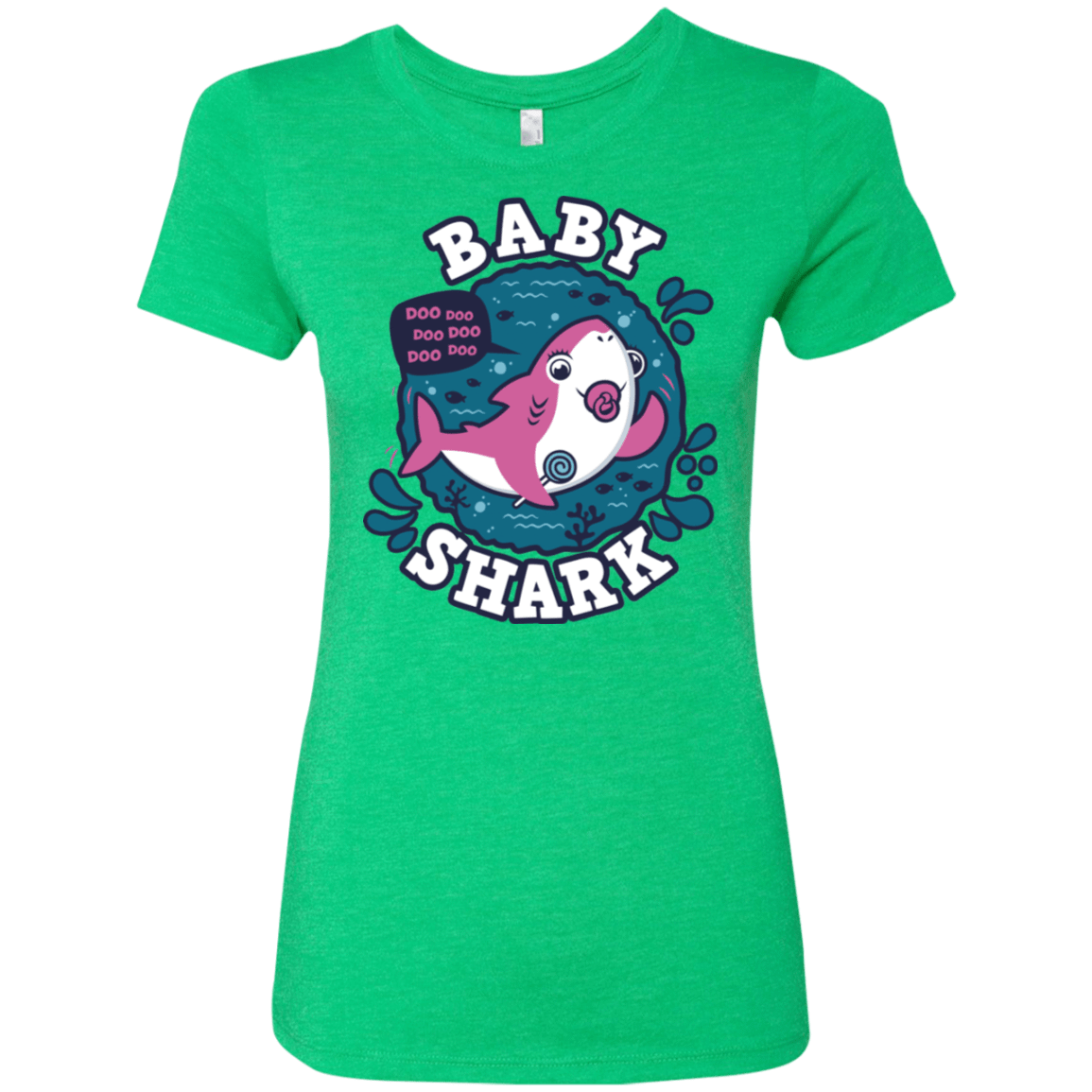 T-Shirts Envy / S Shark Family trazo - Baby Girl chupete Women's Triblend T-Shirt