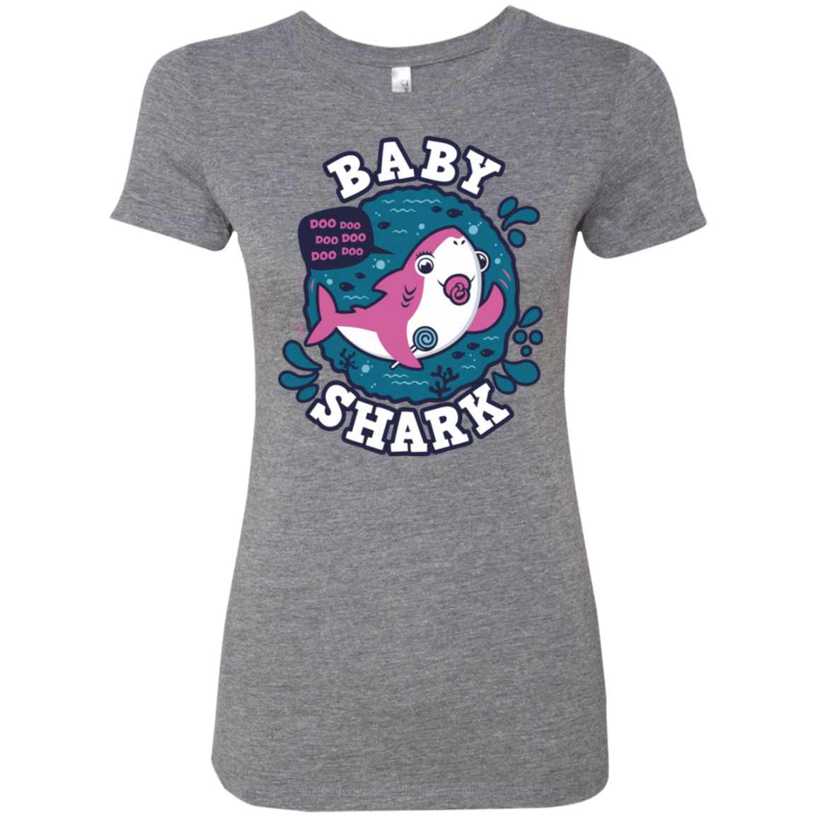 T-Shirts Premium Heather / S Shark Family trazo - Baby Girl chupete Women's Triblend T-Shirt