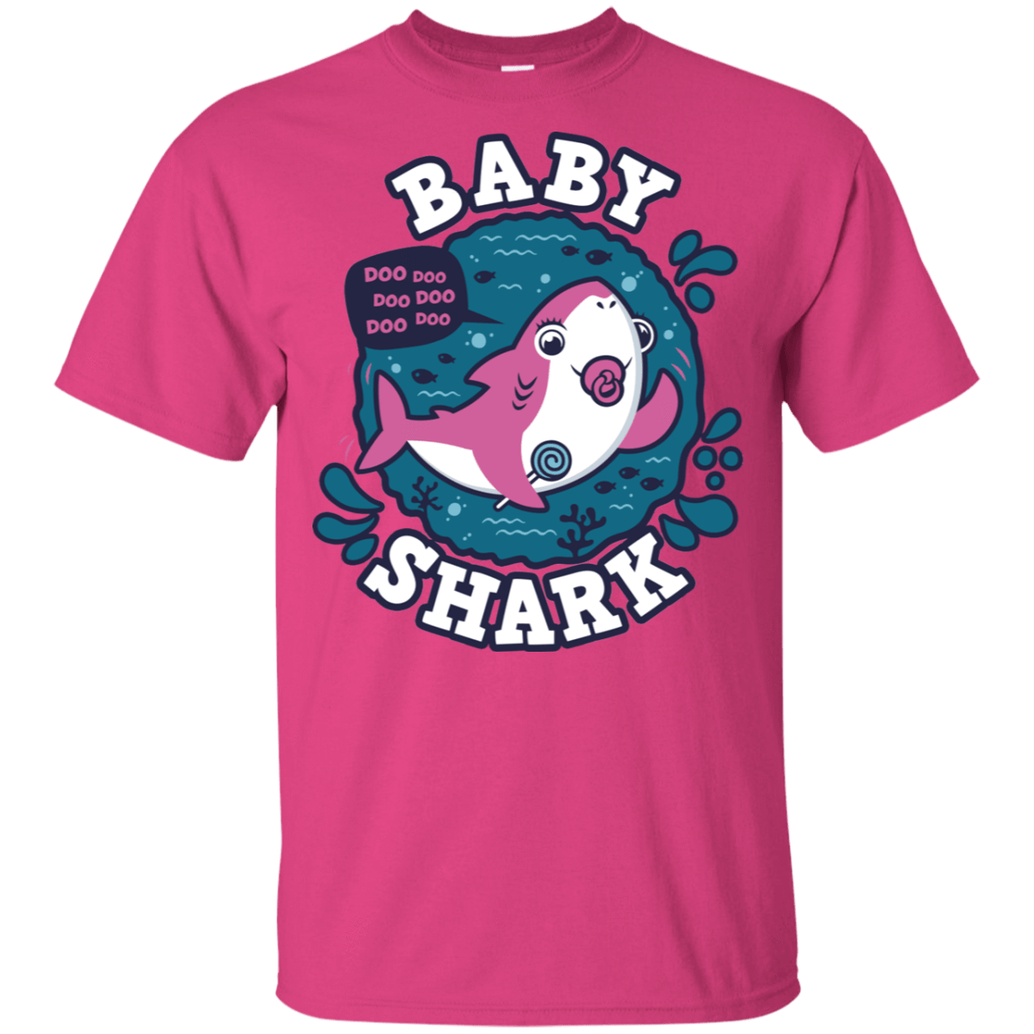 T-Shirts Heliconia / YXS Shark Family trazo - Baby Girl chupete Youth T-Shirt