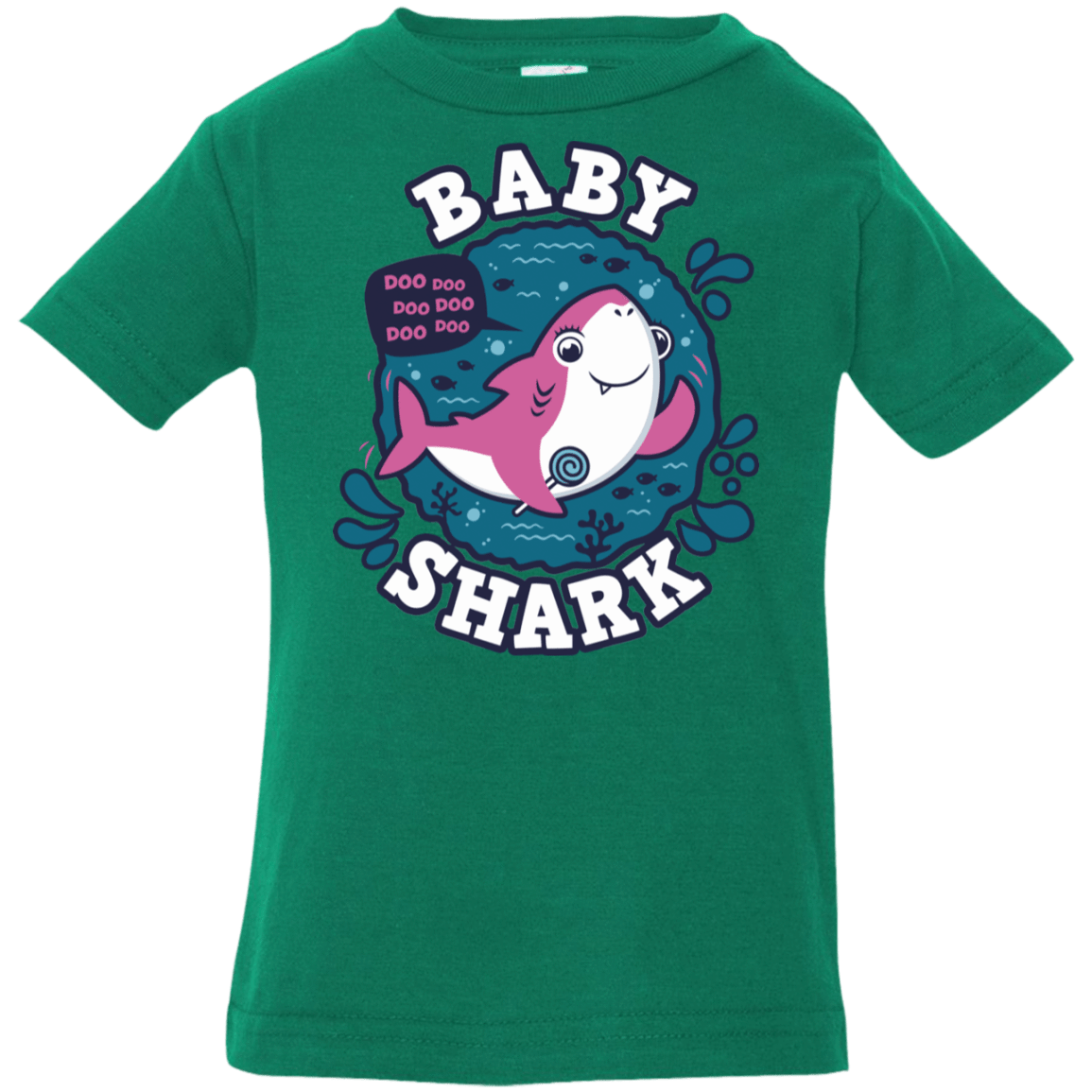 T-Shirts Kelly / 6 Months Shark Family trazo - Baby Girl Infant Premium T-Shirt
