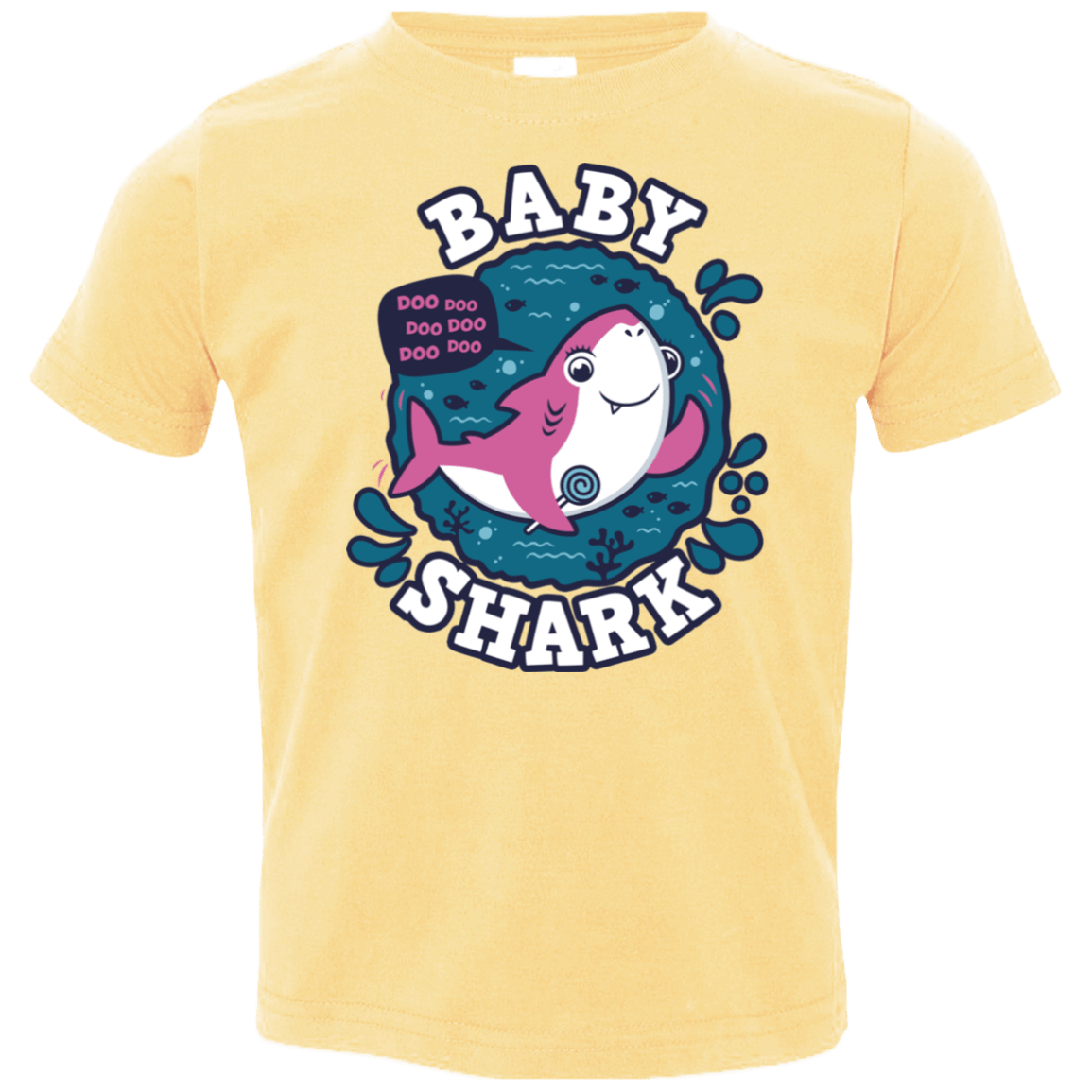T-Shirts Butter / 2T Shark Family trazo - Baby Girl Toddler Premium T-Shirt