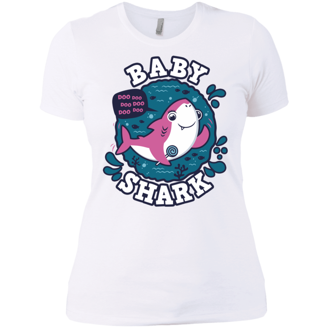 T-Shirts White / X-Small Shark Family trazo - Baby Girl Women's Premium T-Shirt