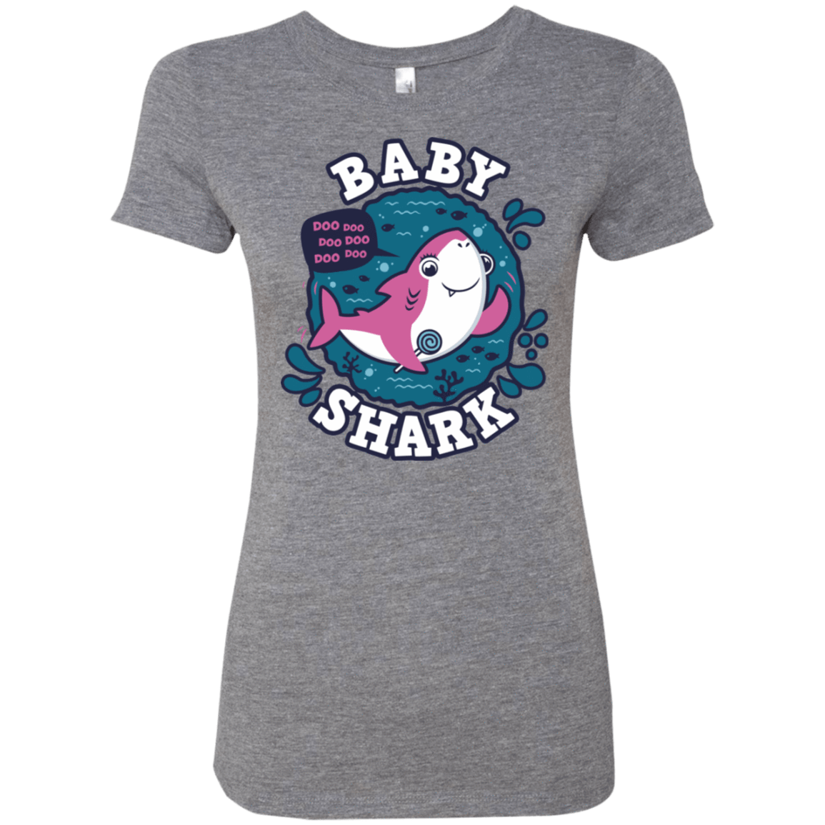 T-Shirts Premium Heather / S Shark Family trazo - Baby Girl Women's Triblend T-Shirt