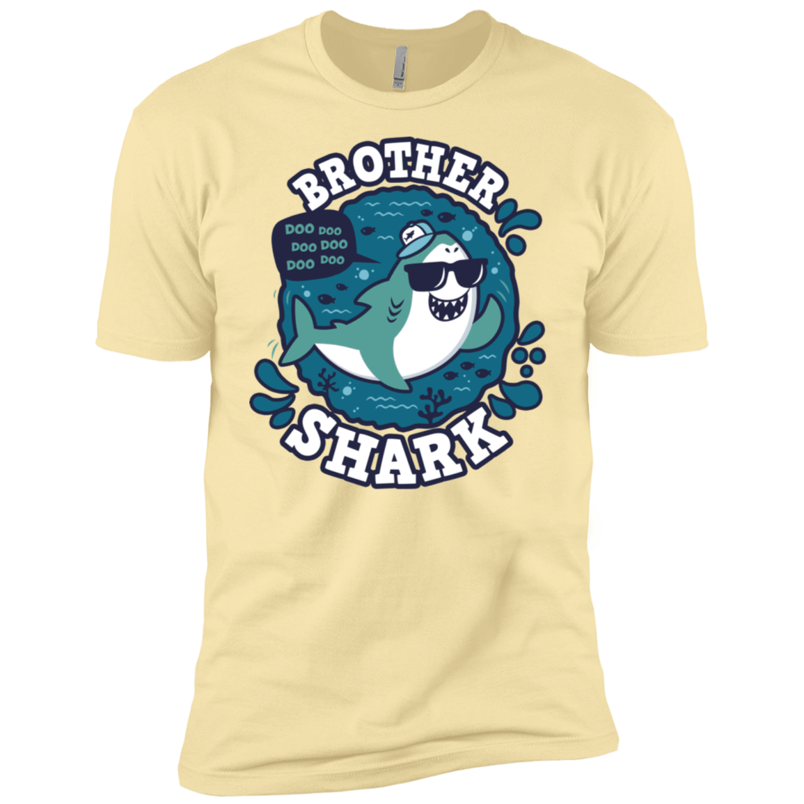 T-Shirts Banana Cream / X-Small Shark Family trazo - Brother Men's Premium T-Shirt