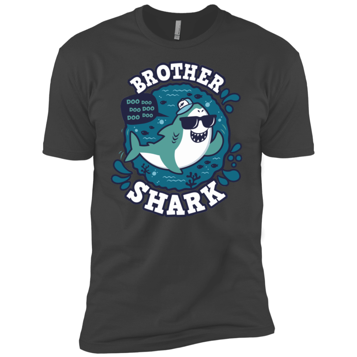 T-Shirts Heavy Metal / X-Small Shark Family trazo - Brother Men's Premium T-Shirt