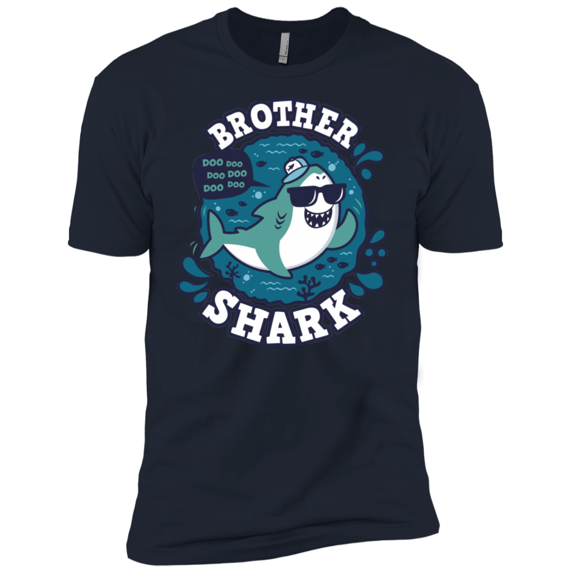 T-Shirts Midnight Navy / X-Small Shark Family trazo - Brother Men's Premium T-Shirt