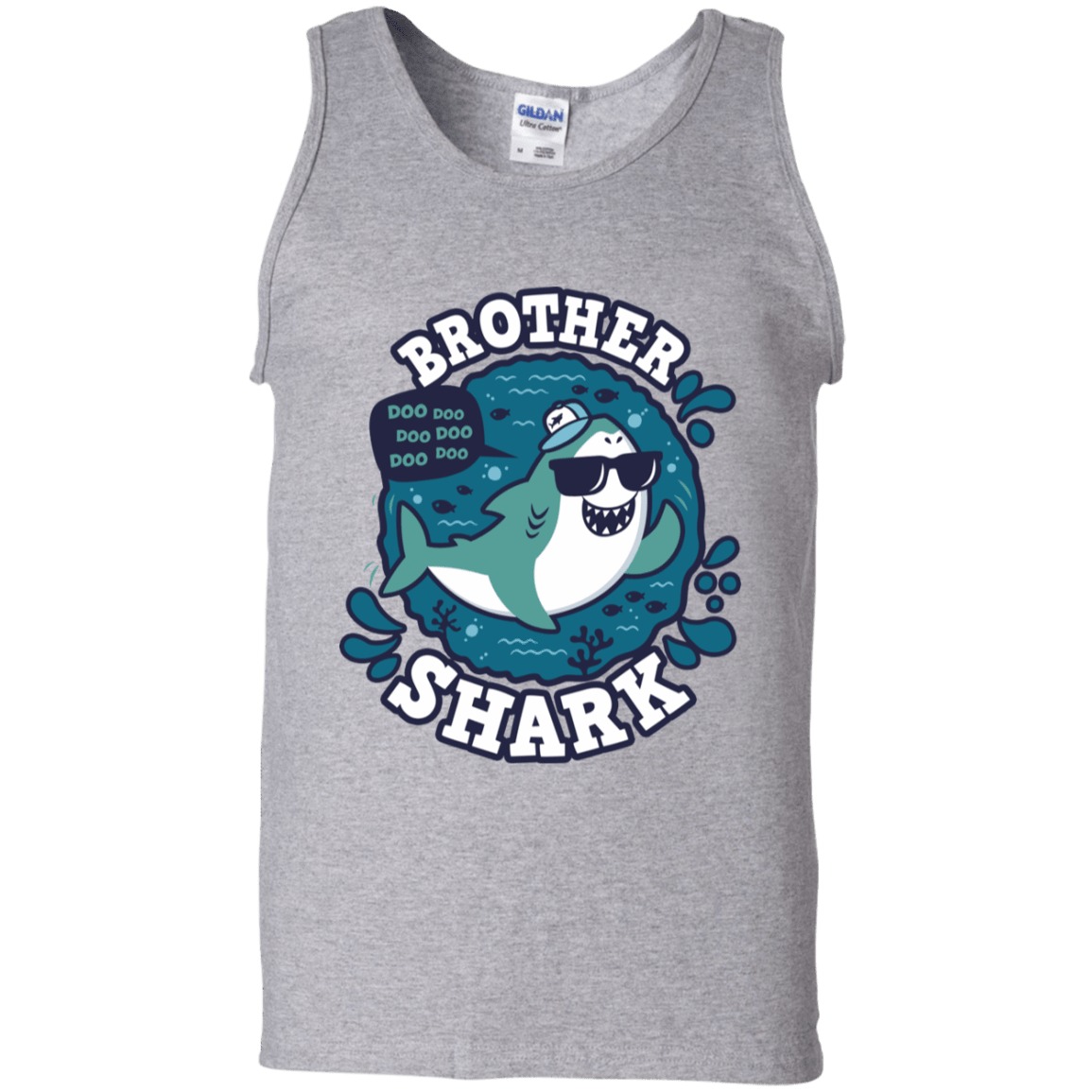 T-Shirts Sport Grey / S Shark Family trazo - Brother Men's Tank Top