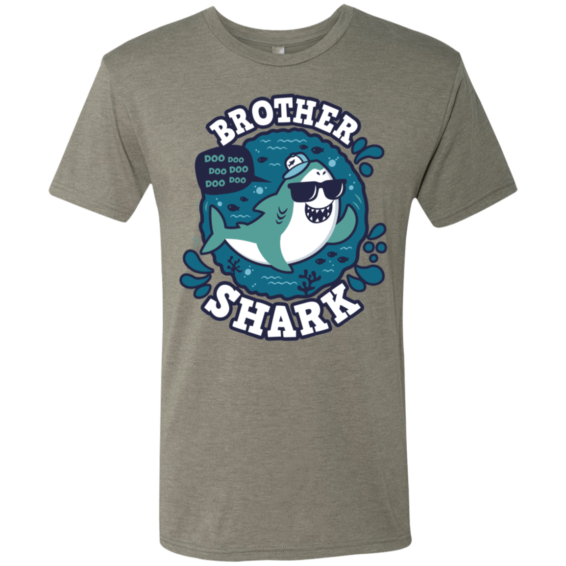 T-Shirts Venetian Grey / S Shark Family trazo - Brother Men's Triblend T-Shirt