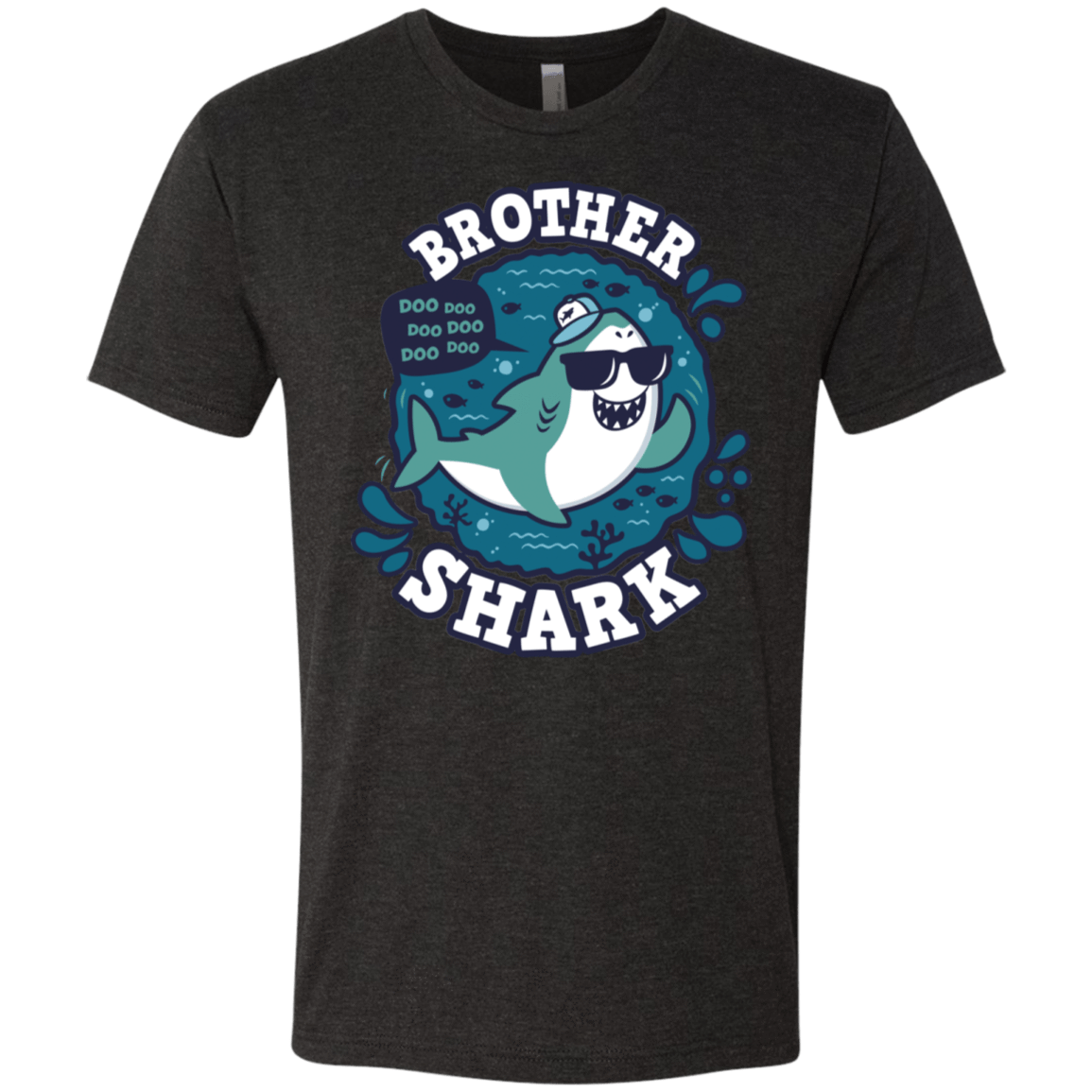 T-Shirts Vintage Black / S Shark Family trazo - Brother Men's Triblend T-Shirt