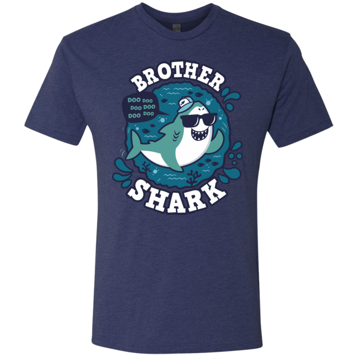 T-Shirts Vintage Navy / S Shark Family trazo - Brother Men's Triblend T-Shirt