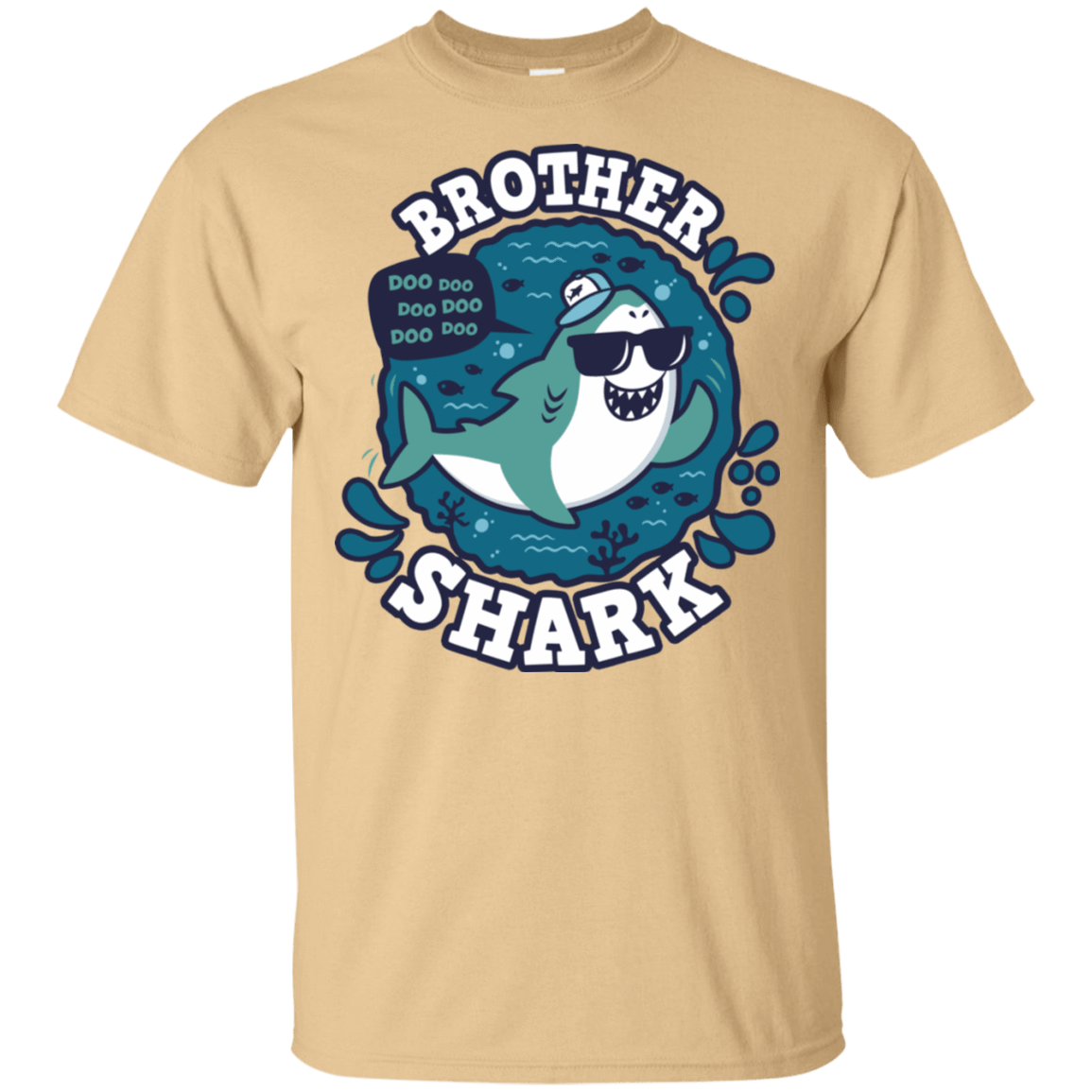 T-Shirts Vegas Gold / S Shark Family trazo - Brother T-Shirt