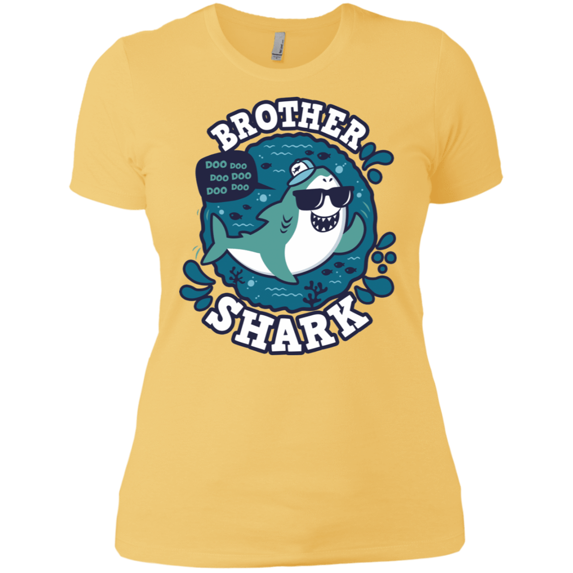 T-Shirts Banana Cream/ / X-Small Shark Family trazo - Brother Women's Premium T-Shirt