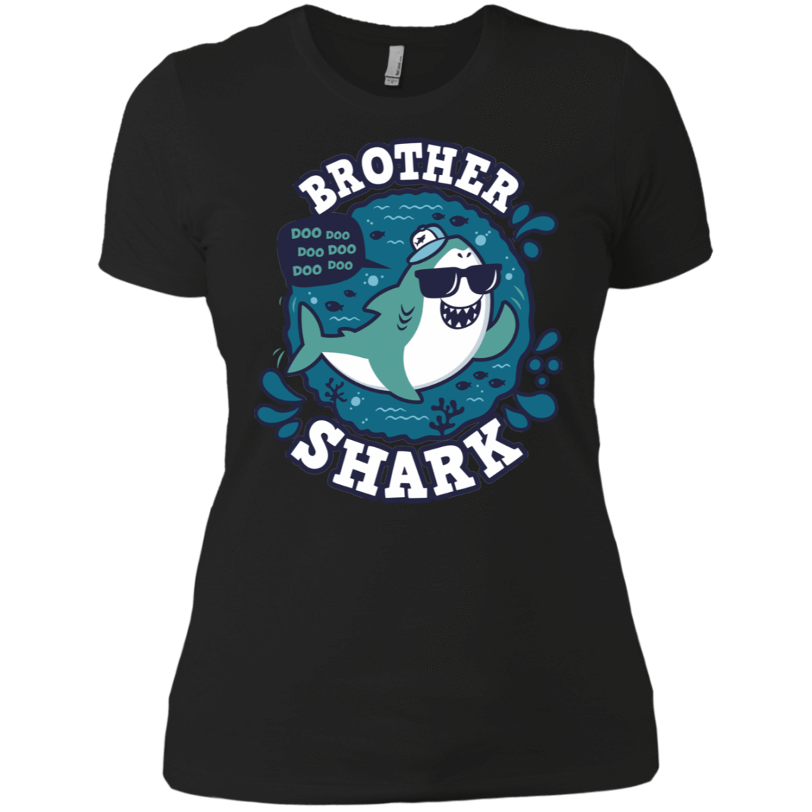 T-Shirts Black / X-Small Shark Family trazo - Brother Women's Premium T-Shirt