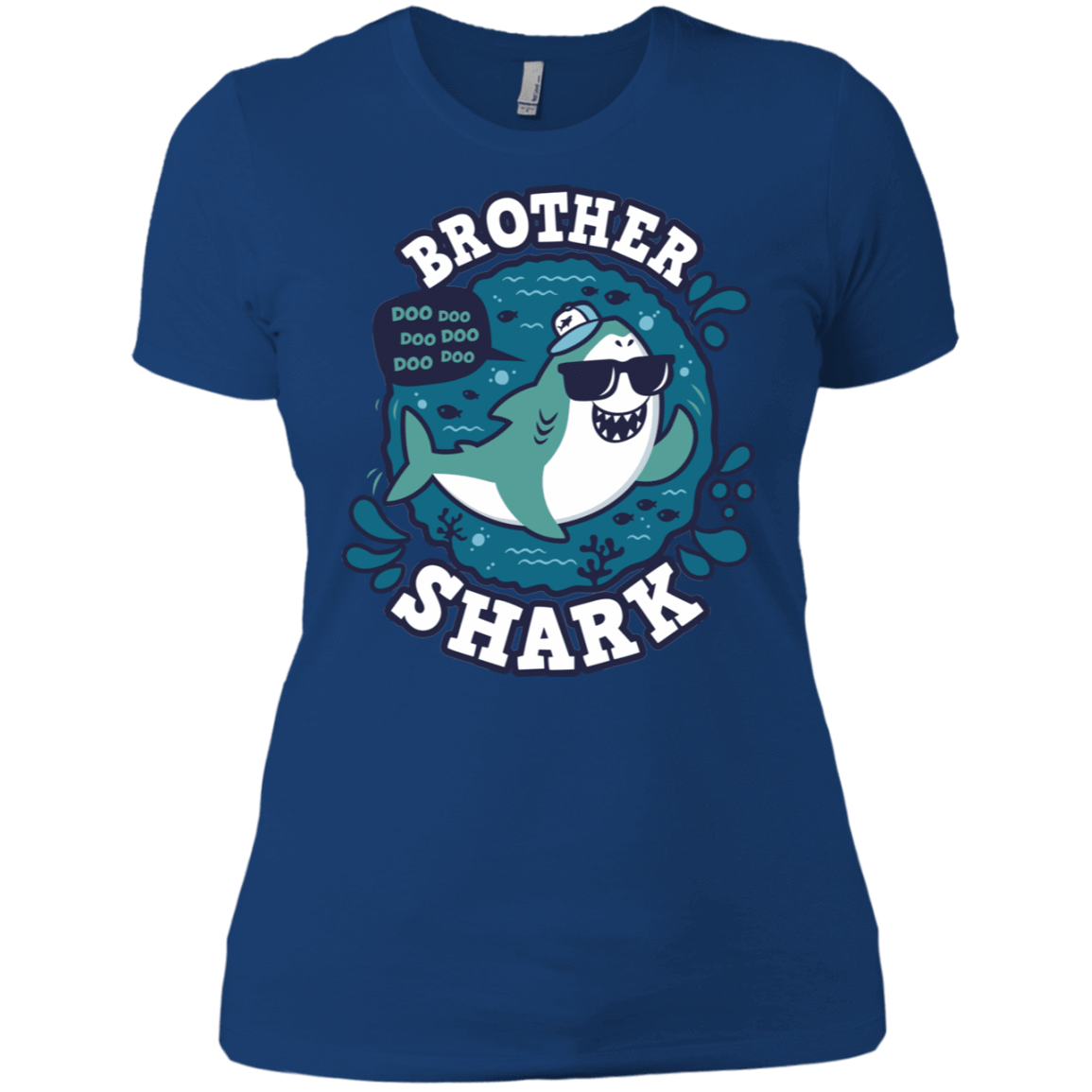 T-Shirts Royal / X-Small Shark Family trazo - Brother Women's Premium T-Shirt