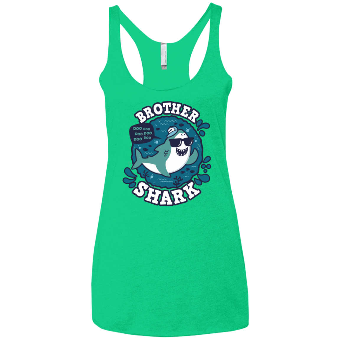 T-Shirts Envy / X-Small Shark Family trazo - Brother Women's Triblend Racerback Tank