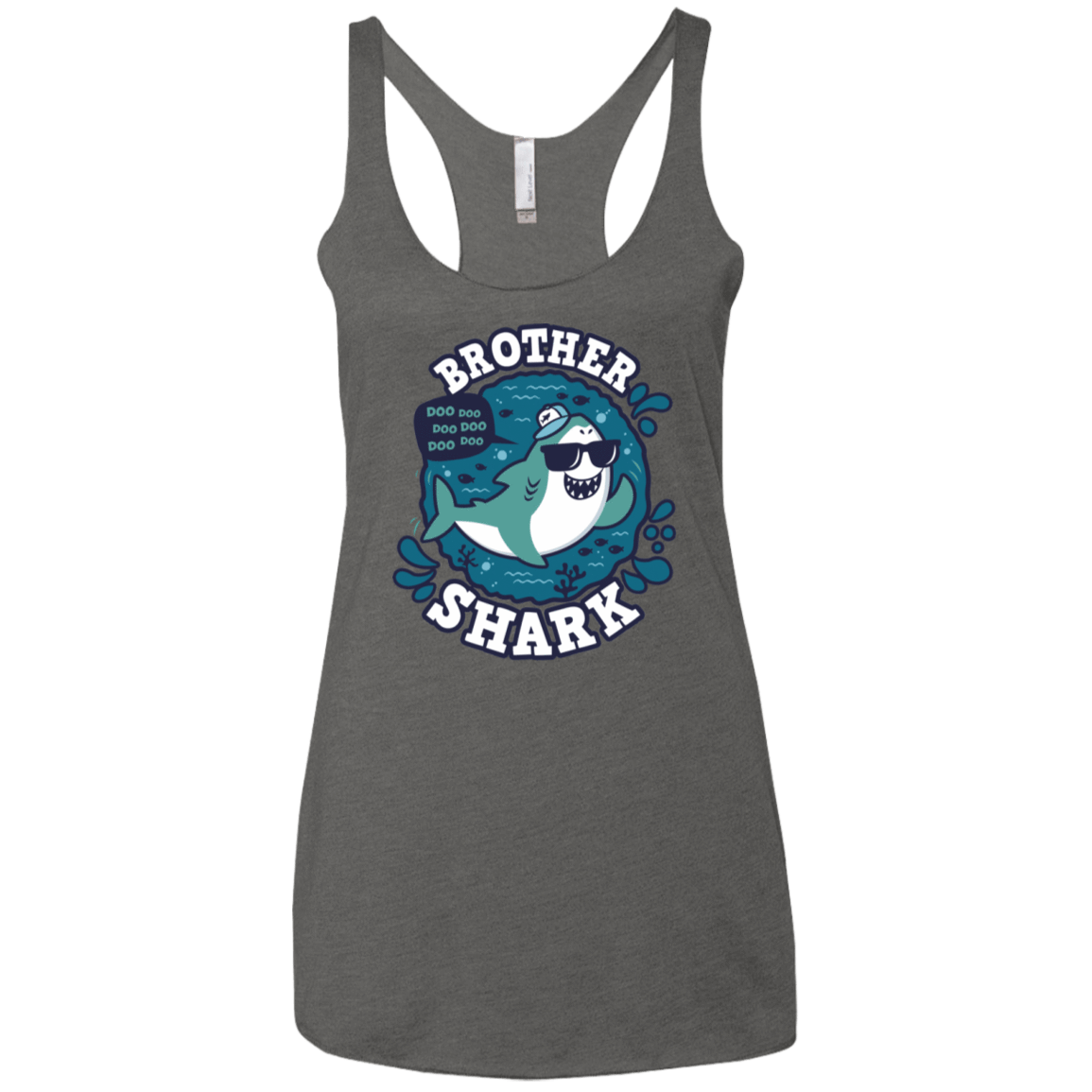 T-Shirts Premium Heather / X-Small Shark Family trazo - Brother Women's Triblend Racerback Tank