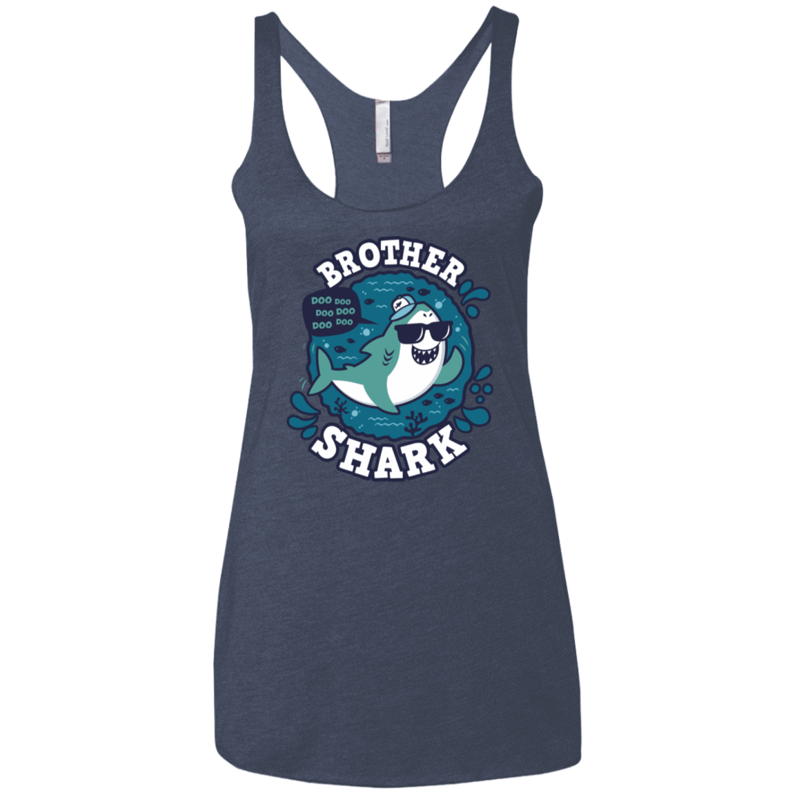 T-Shirts Vintage Navy / X-Small Shark Family trazo - Brother Women's Triblend Racerback Tank