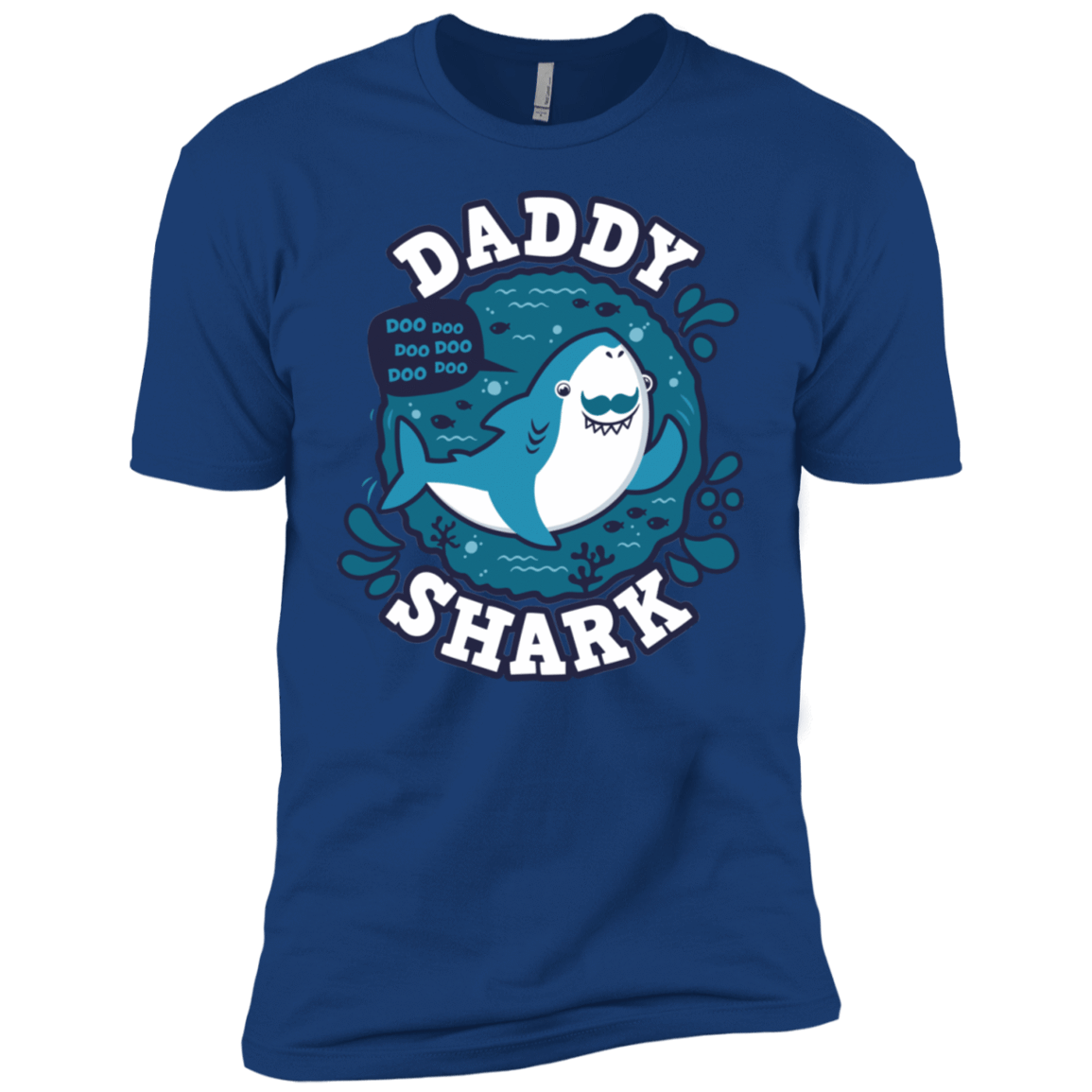 T-Shirts Royal / YXS Shark Family trazo - Daddy Boys Premium T-Shirt