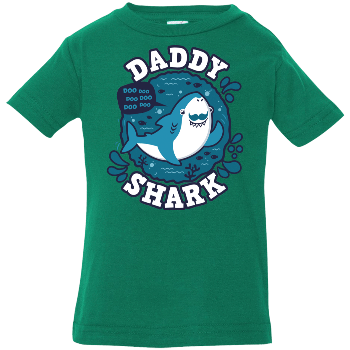 T-Shirts Kelly / 6 Months Shark Family trazo - Daddy Infant Premium T-Shirt