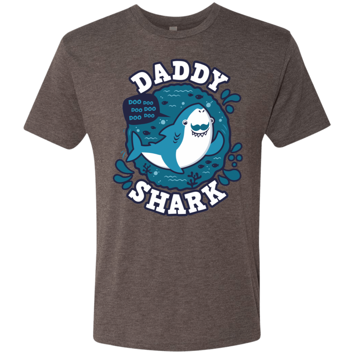 T-Shirts Macchiato / S Shark Family trazo - Daddy Men's Triblend T-Shirt