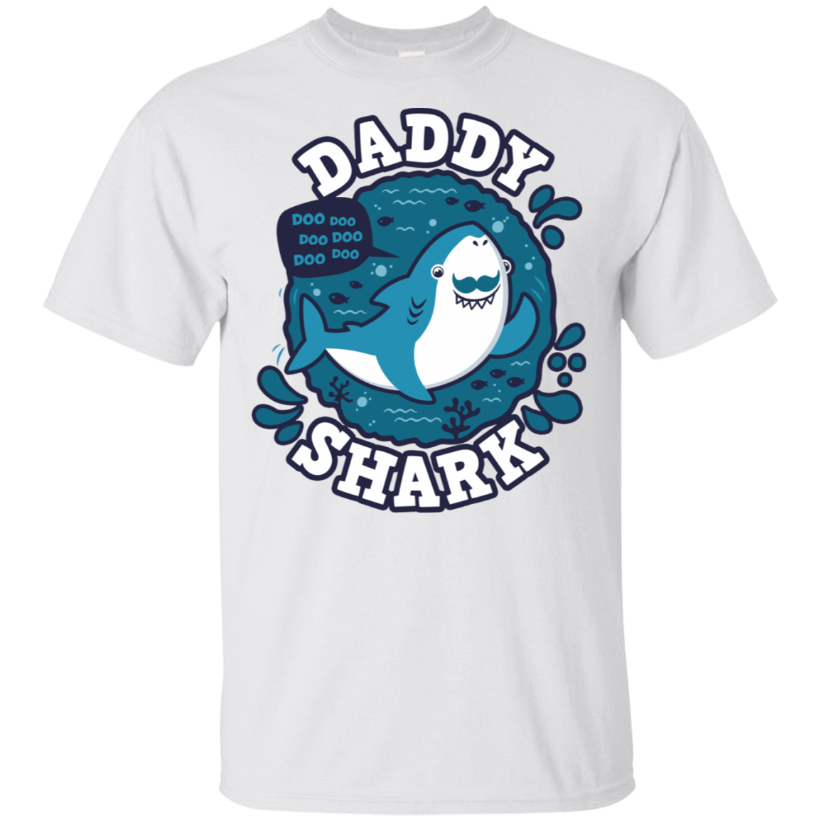T-Shirts White / S Shark Family trazo - Daddy T-Shirt