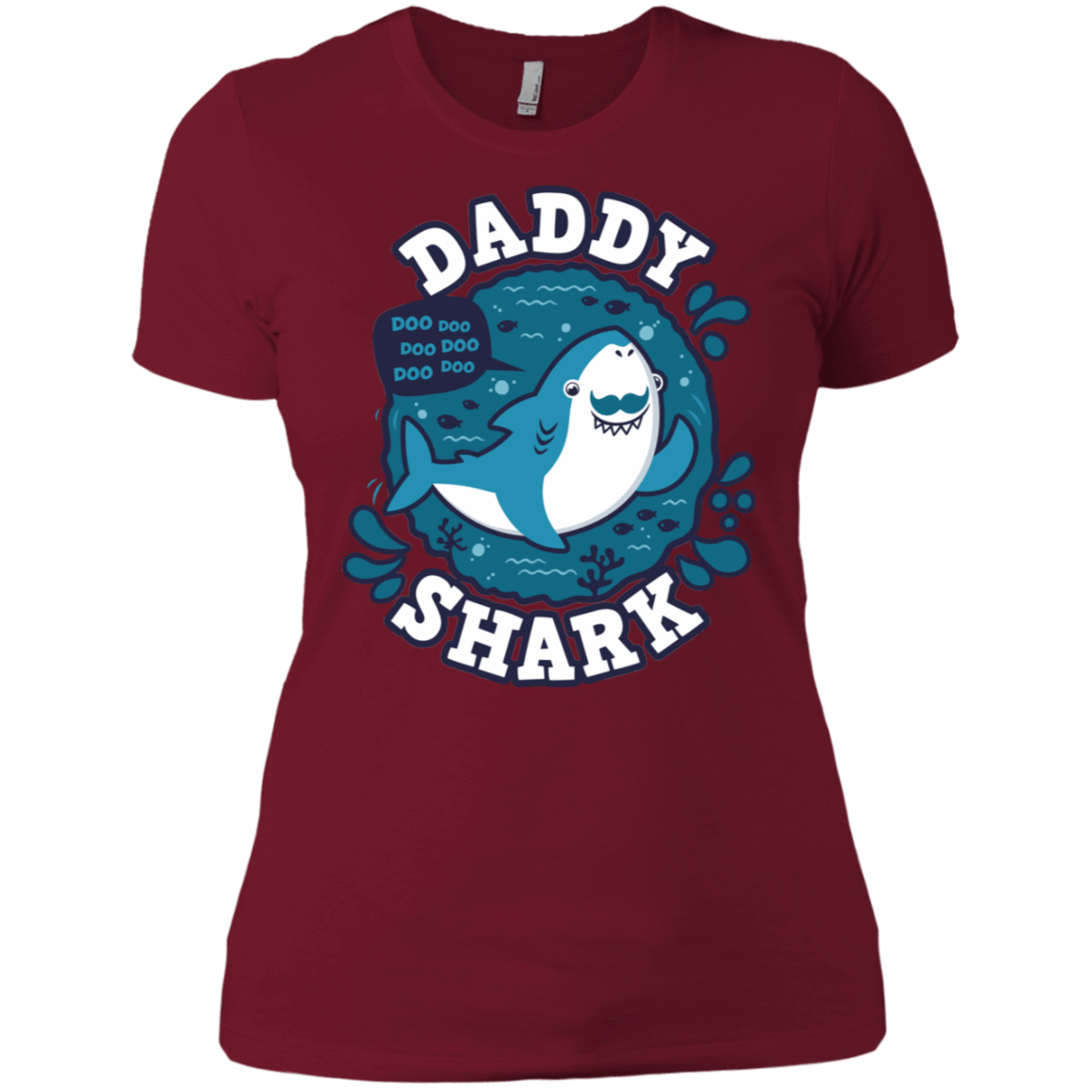 T-Shirts Scarlet / S Shark Family trazo - Daddy Women's Premium T-Shirt