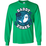 T-Shirts Irish Green / YS Shark Family trazo - Daddy Youth Long Sleeve T-Shirt