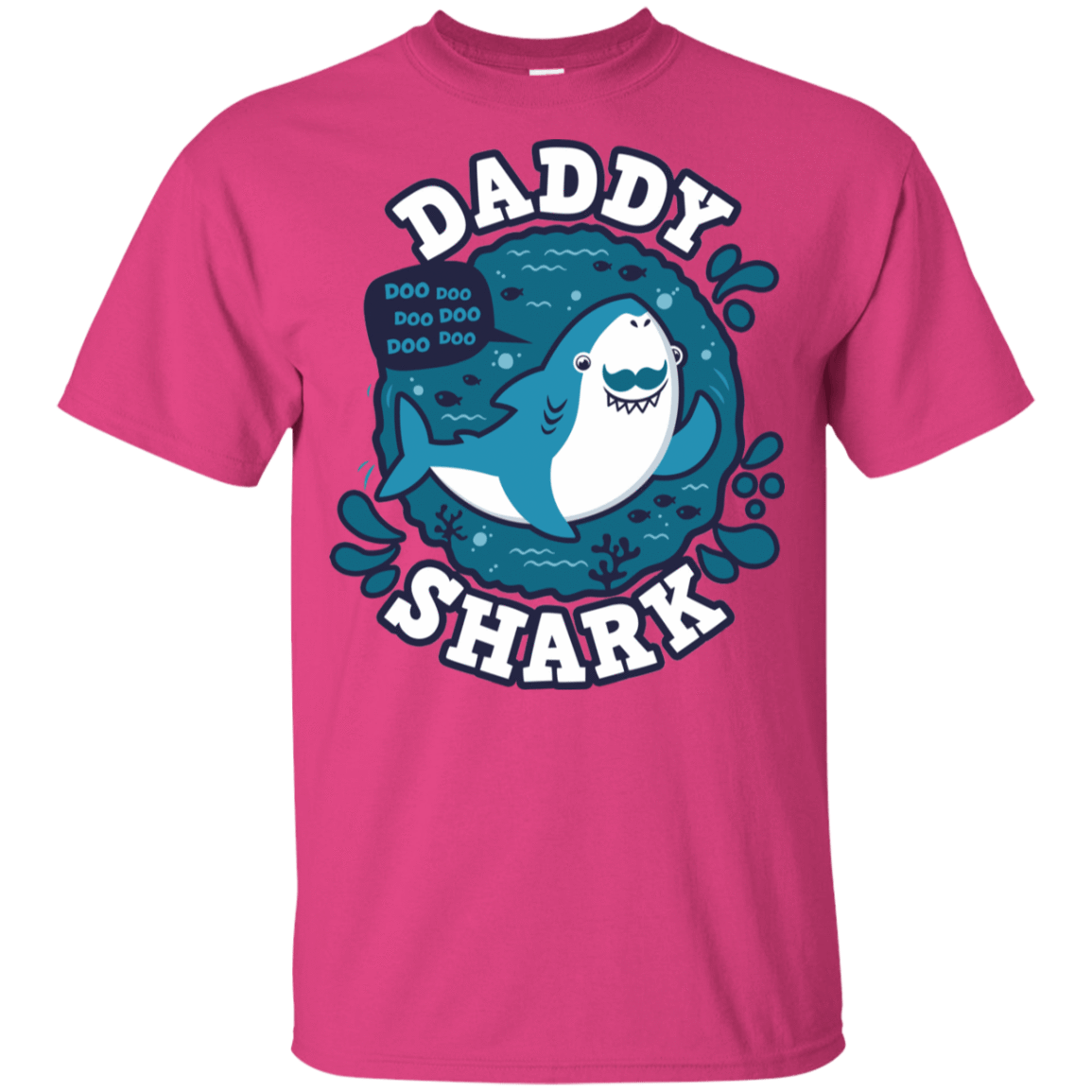 T-Shirts Heliconia / YXS Shark Family trazo - Daddy Youth T-Shirt