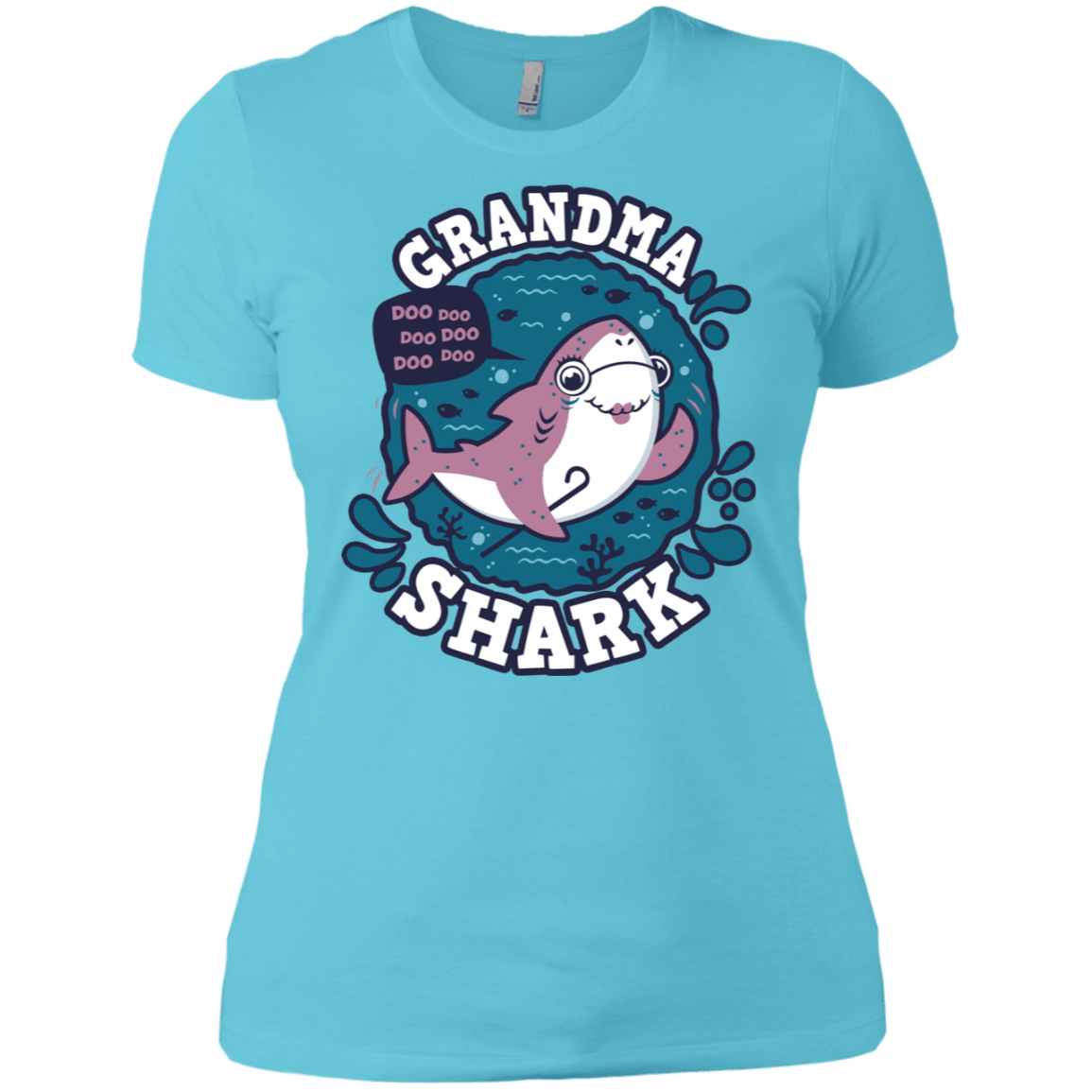 T-Shirts Cancun / X-Small Shark Family trazo - Grandma Women's Premium T-Shirt
