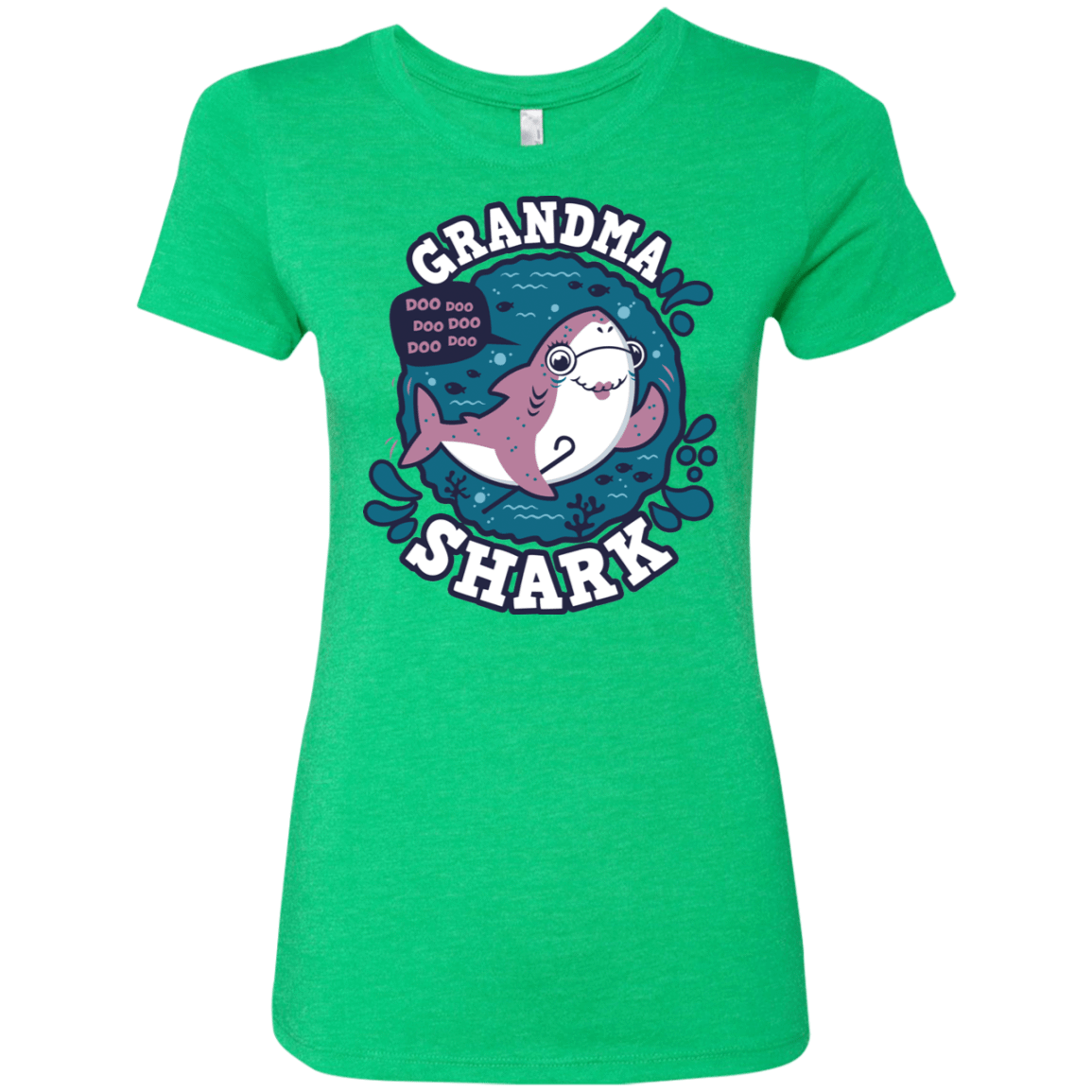 T-Shirts Envy / S Shark Family trazo - Grandma Women's Triblend T-Shirt