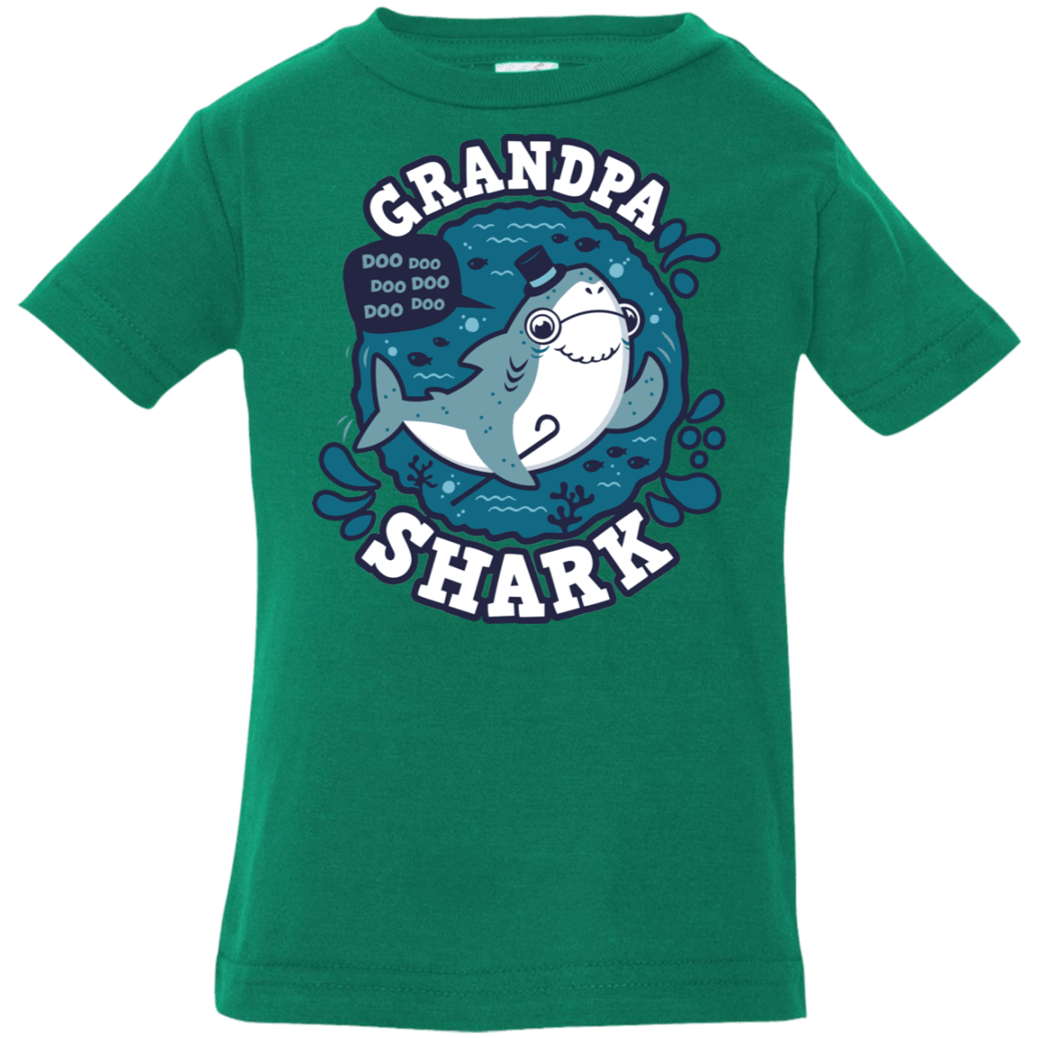 T-Shirts Kelly / 6 Months Shark Family trazo - Grandpa Infant Premium T-Shirt
