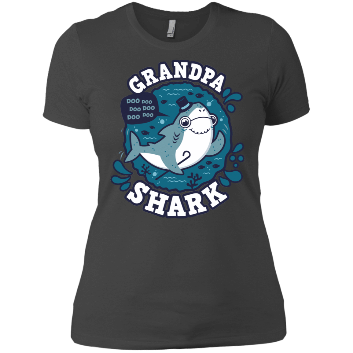 T-Shirts Heavy Metal / X-Small Shark Family trazo - Grandpa Women's Premium T-Shirt