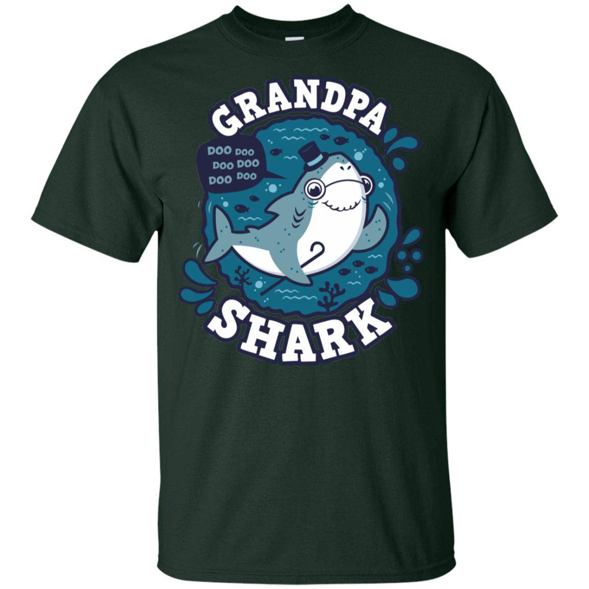 T-Shirts Forest / YXS Shark Family trazo - Grandpa Youth T-Shirt