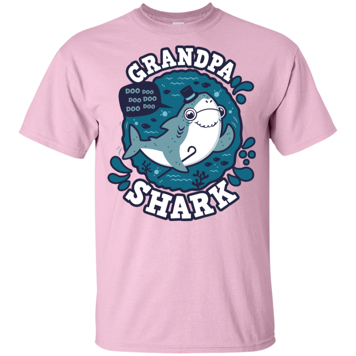 T-Shirts Light Pink / YXS Shark Family trazo - Grandpa Youth T-Shirt