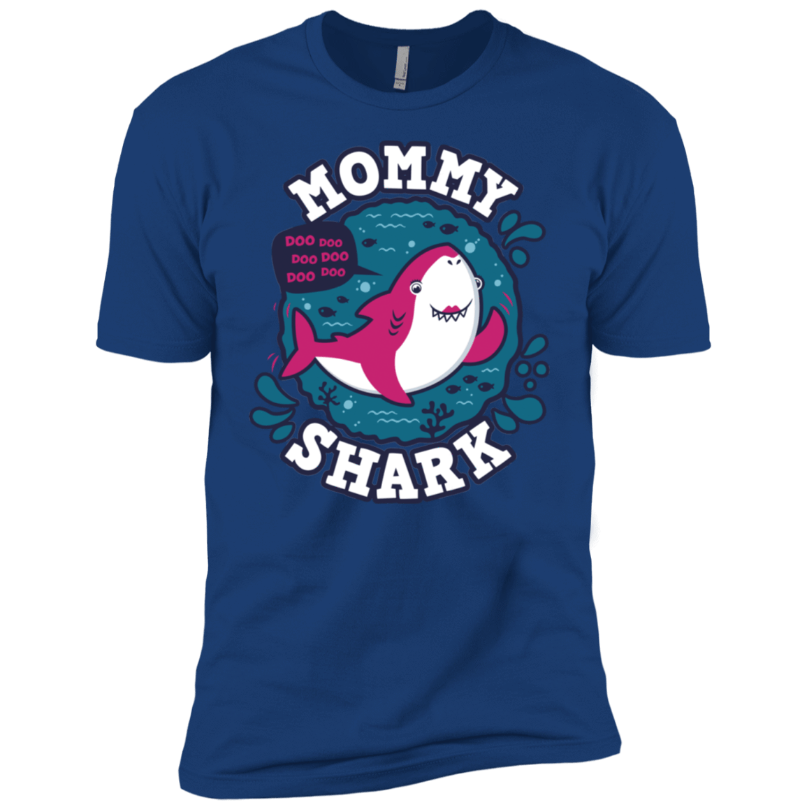 T-Shirts Royal / YXS Shark Family trazo - Mommy Boys Premium T-Shirt