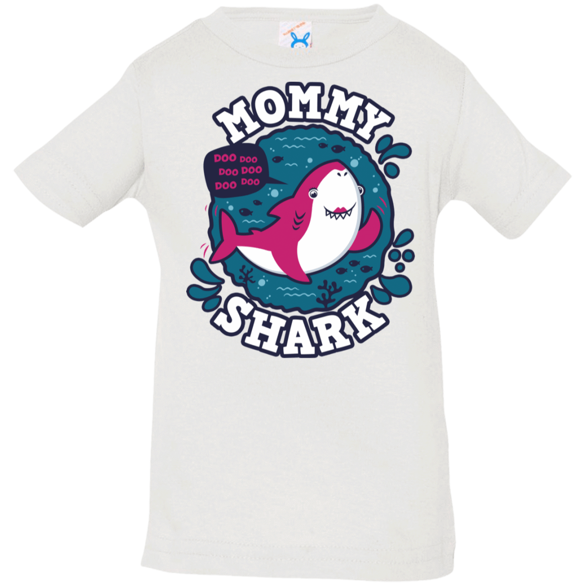 T-Shirts White / 6 Months Shark Family trazo - Mommy Infant Premium T-Shirt
