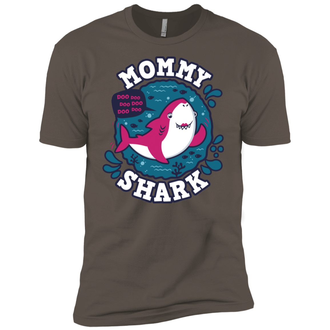 T-Shirts Warm Grey / X-Small Shark Family trazo - Mommy Men's Premium T-Shirt