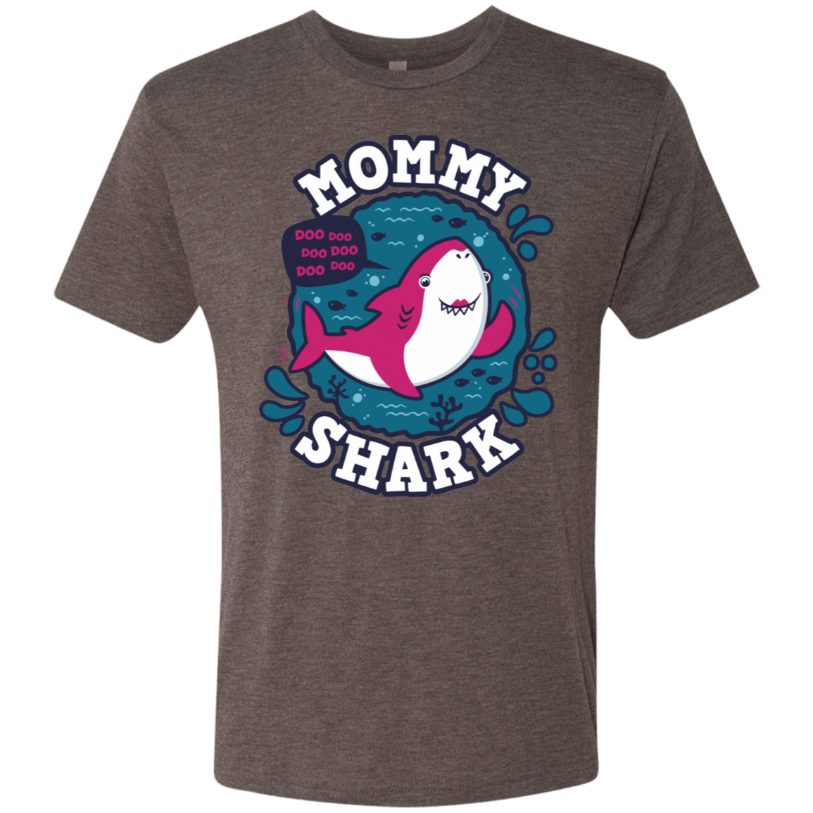 T-Shirts Macchiato / S Shark Family trazo - Mommy Men's Triblend T-Shirt