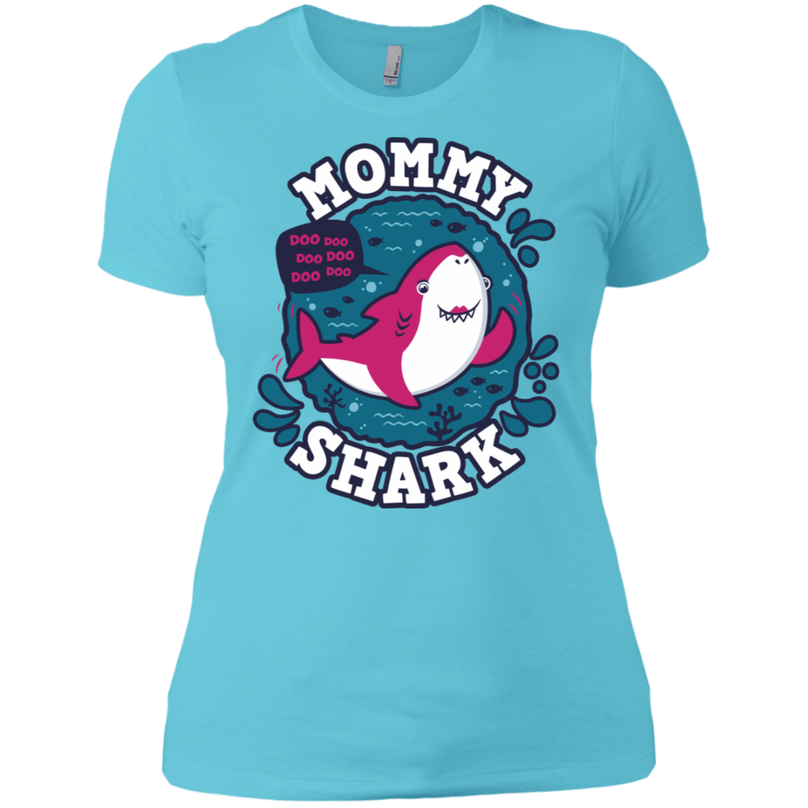 T-Shirts Cancun / X-Small Shark Family trazo - Mommy Women's Premium T-Shirt