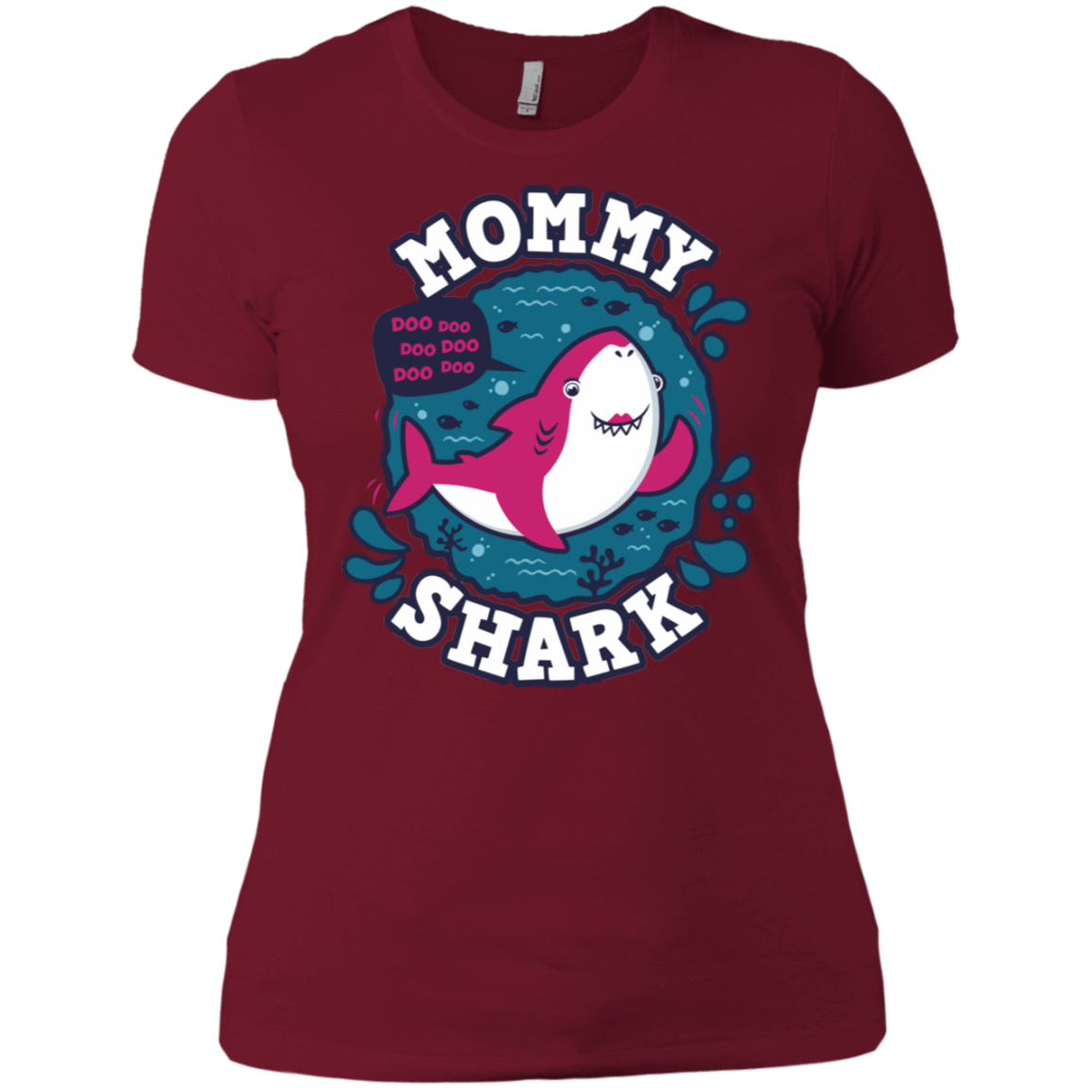 T-Shirts Scarlet / S Shark Family trazo - Mommy Women's Premium T-Shirt