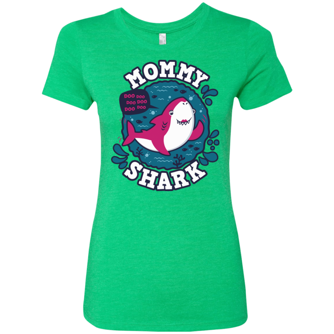 T-Shirts Envy / S Shark Family trazo - Mommy Women's Triblend T-Shirt