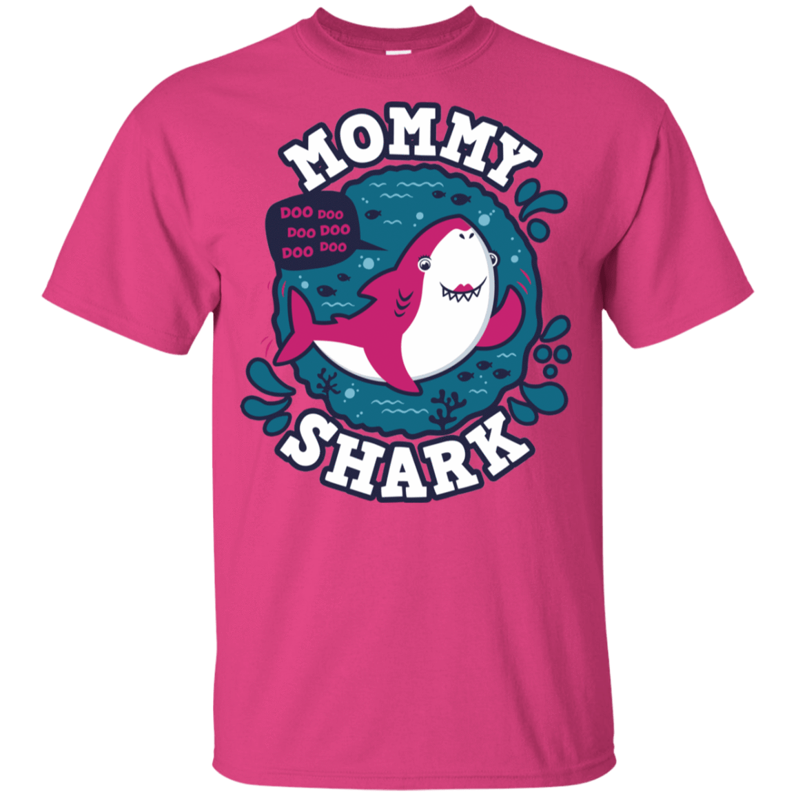 T-Shirts Heliconia / YXS Shark Family trazo - Mommy Youth T-Shirt