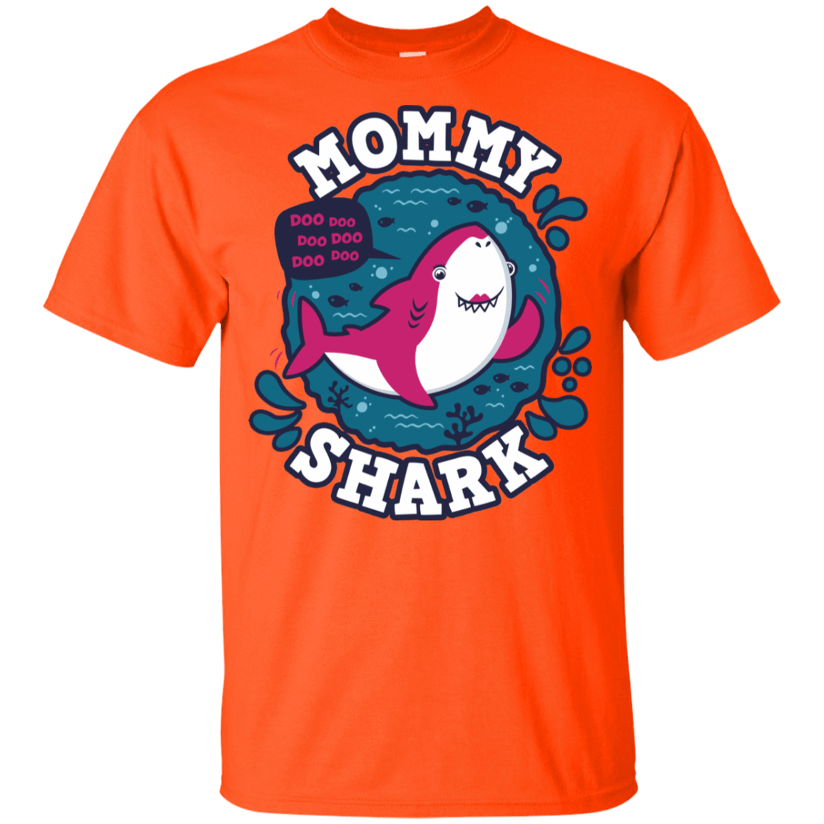 T-Shirts Orange / YXS Shark Family trazo - Mommy Youth T-Shirt
